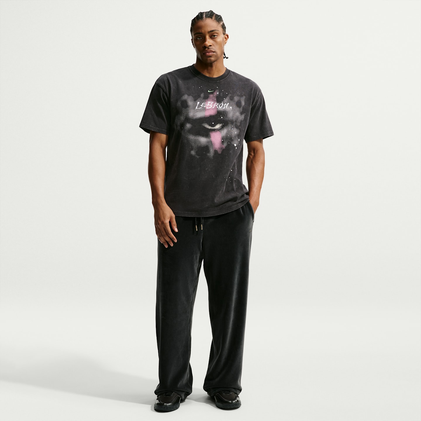 Мужская футболка Nike LeBron "Halloween" Basketball, цвет: Чёрный — фото 4
