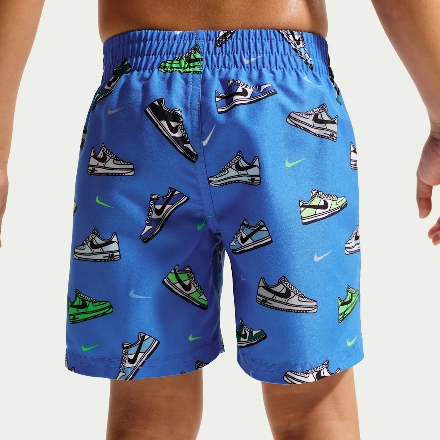 Детский плавательный комплект Nike Swim для мальчиков: лонгслив и шорты, цвет: Синий — фото 5