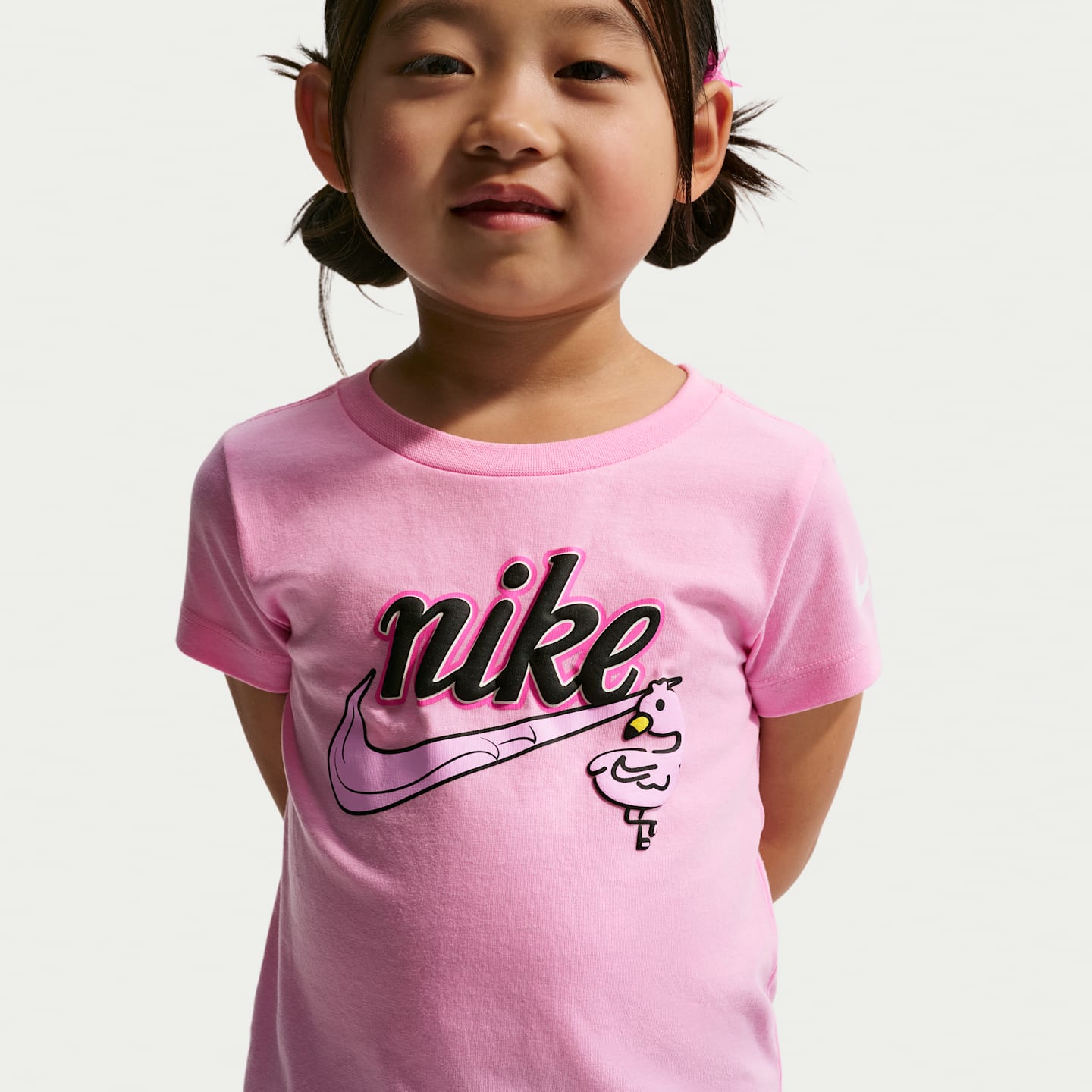 Детская футболка Nike Connected, цвет: Розовый — фото 3
