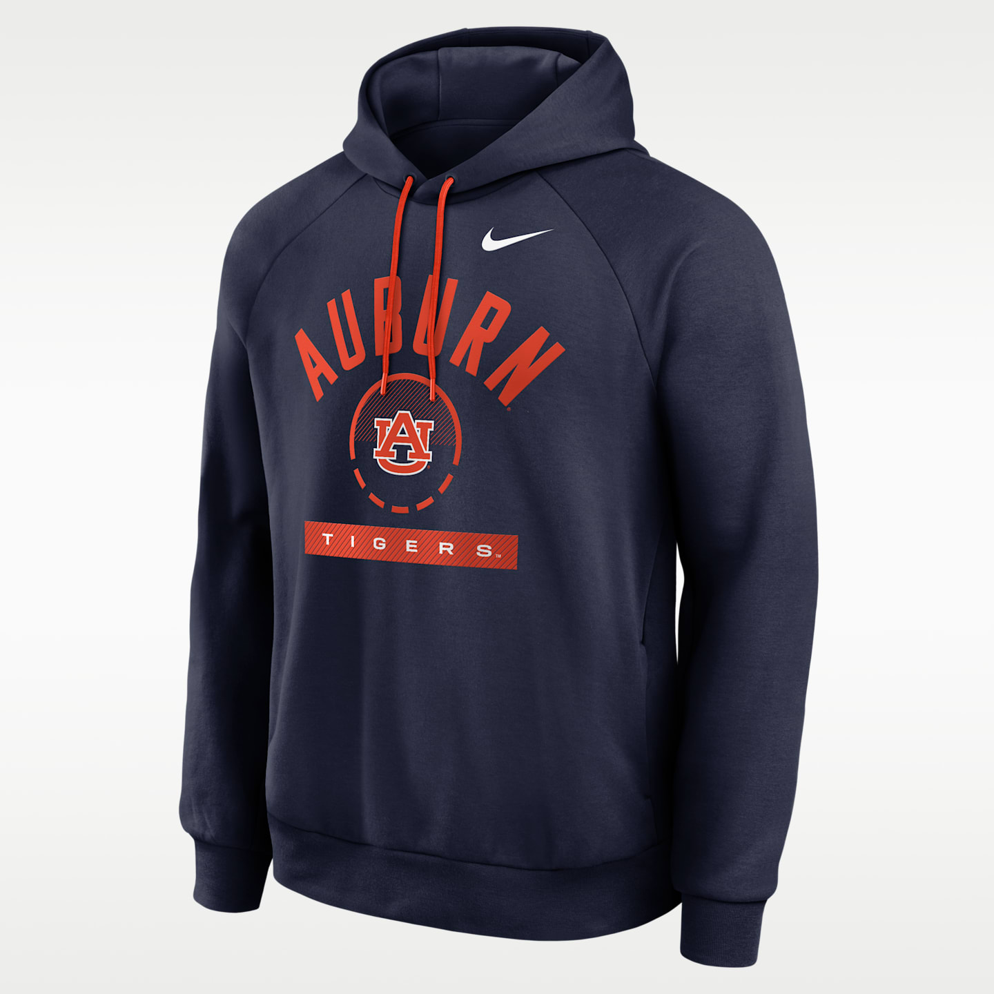 Мужское худи Nike Auburn Courtside Dri-FIT College, цвет: Тёмно-синий — фото 1