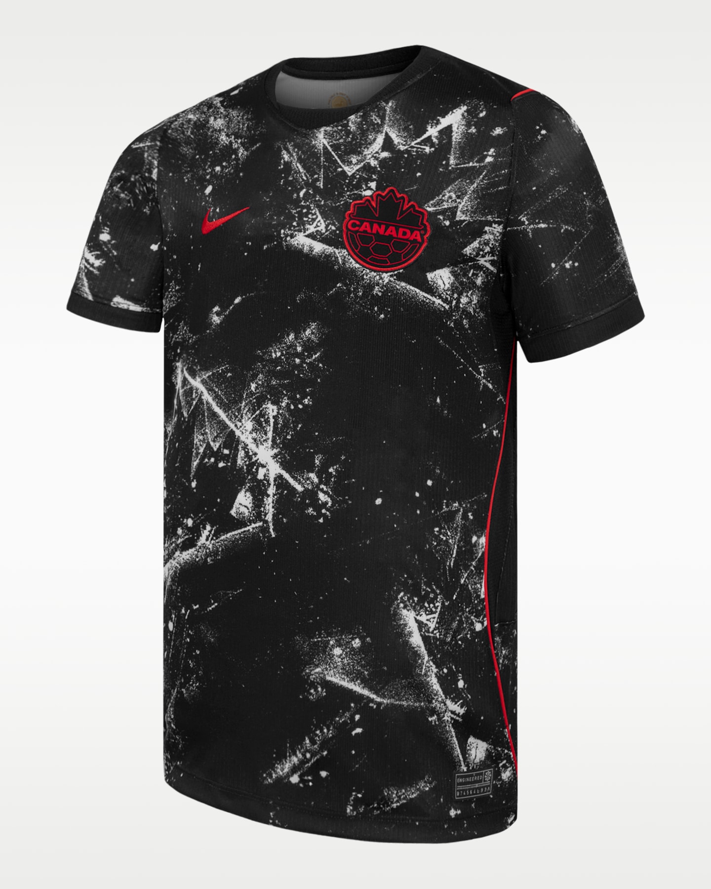 Детский топ Nike Canada Stadium Away Dri-FIT Soccer Jersey, цвет: Чёрный — фото 3