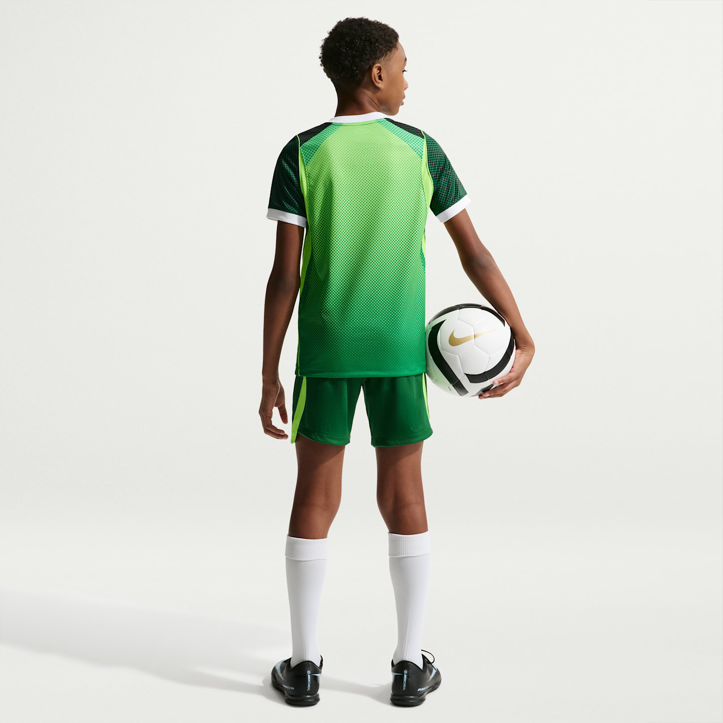 Детские футбольные шорты-реплика Nike Dri-FIT Nigeria 2026 Stadium Home, цвет: Сосновый зелёный / Зелёный — фото 6