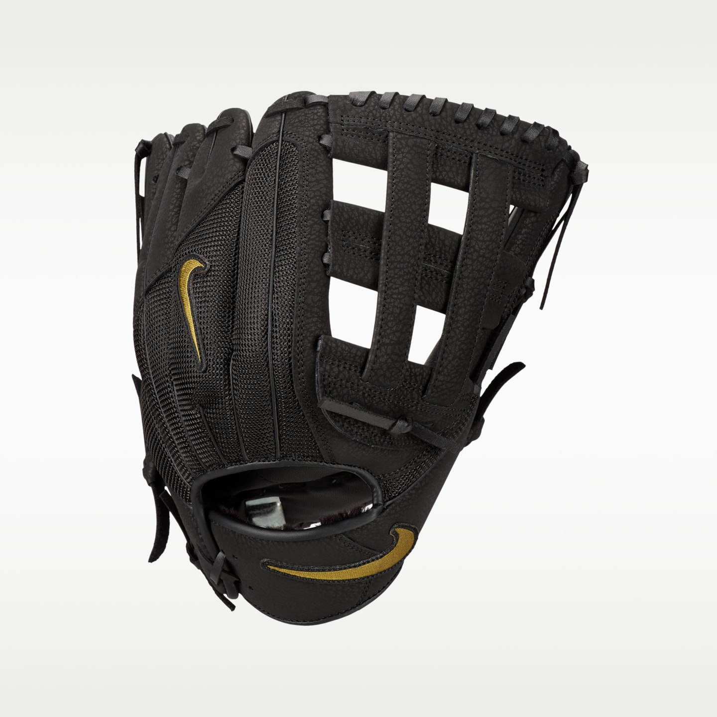 Бейсбольная перчатка полевого игрока Nike Force Edge H-Web, для правши, цвет: Чёрный — фото 1