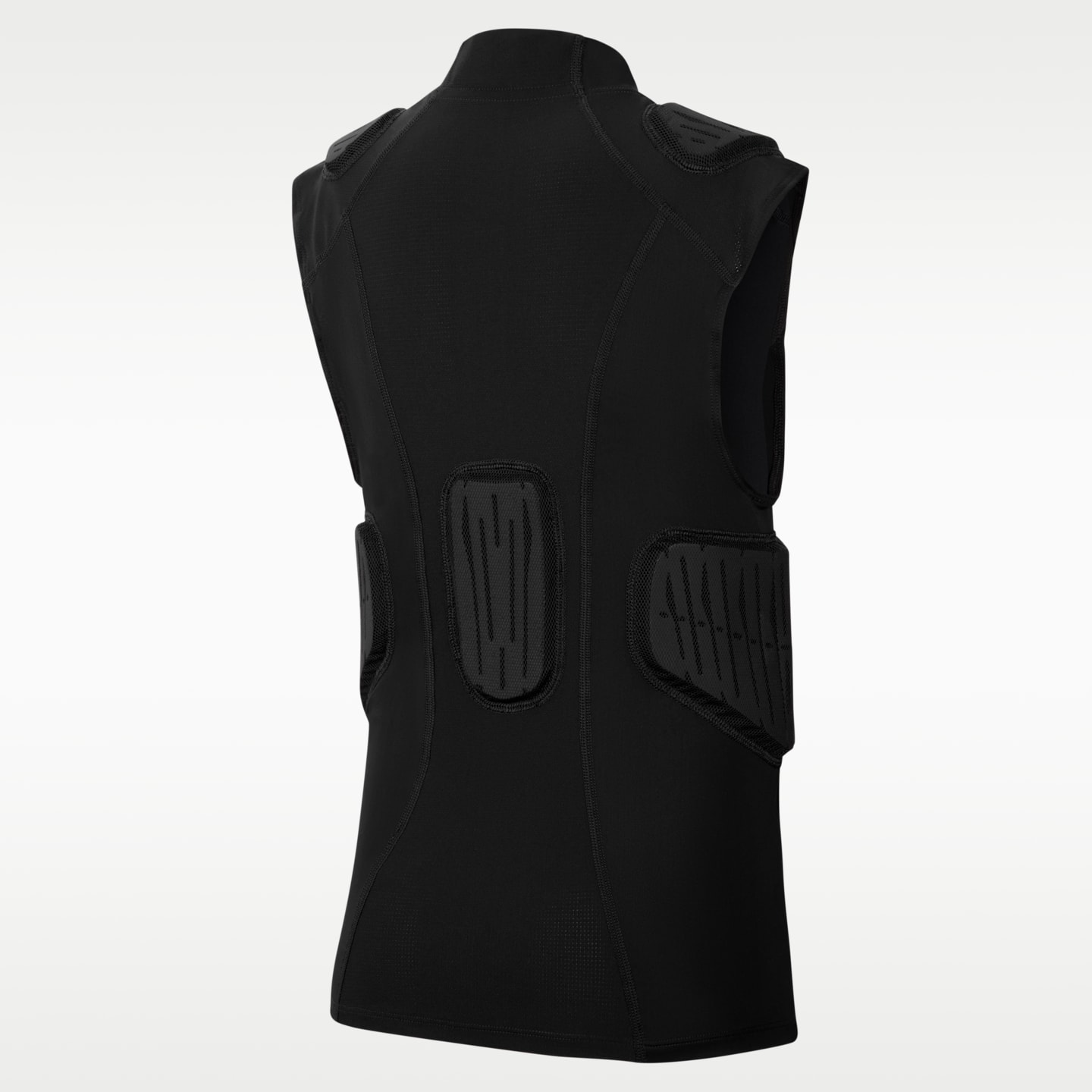 Детский топ Nike Pro HyperStrong 5-Pad Top 2.0, цвет: Чёрный / Белый — фото 2