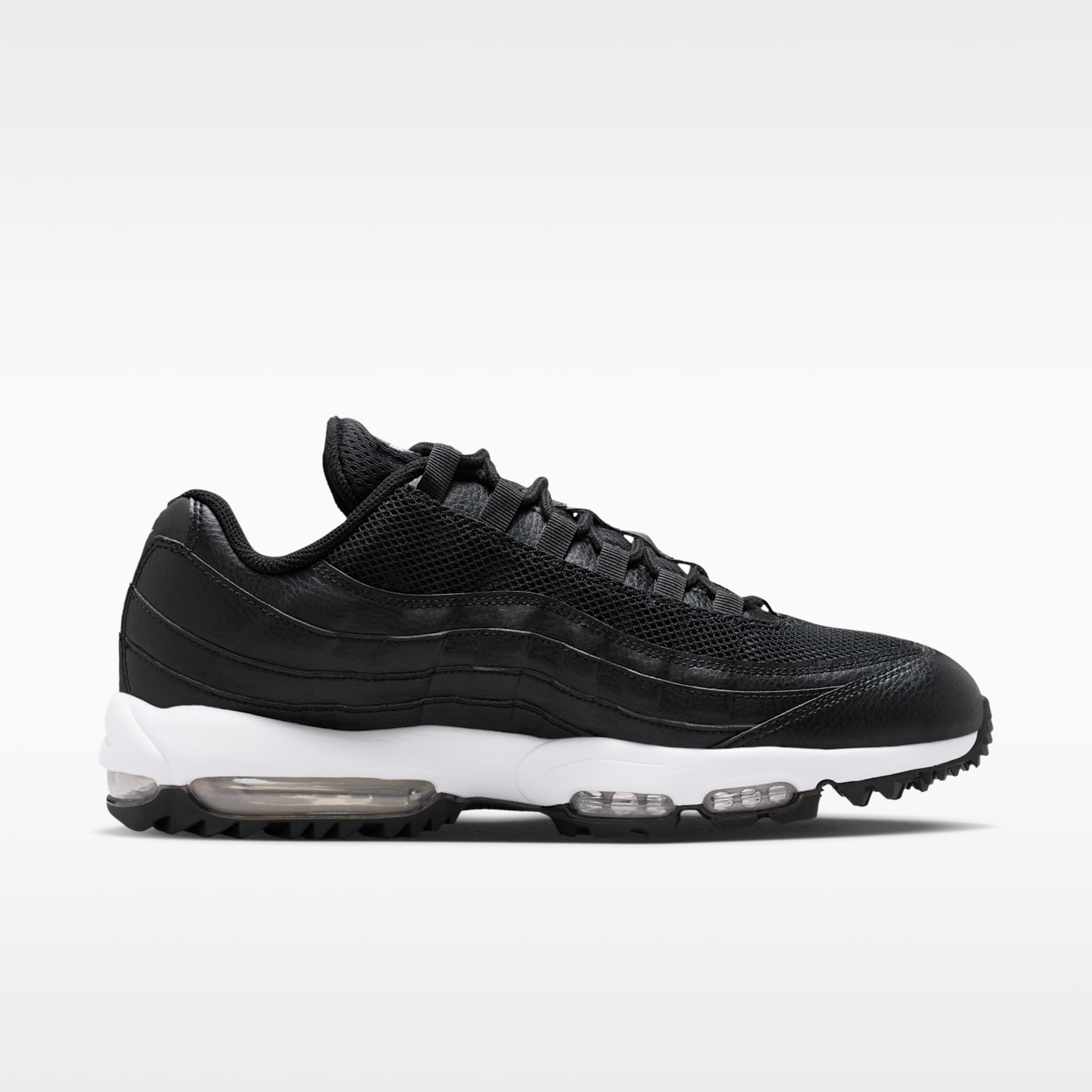Женские кроссовки Nike Air Max '95 G Golf Shoes, цвет: Чёрный / Антрацитовый — фото 3