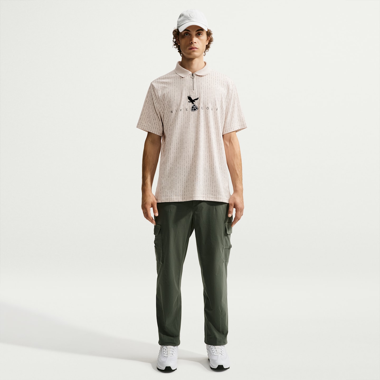 Мужское поло Nike Fairway Fresh Dri-FIT Golf Polo, цвет: Коричневый / Чёрный — фото 4