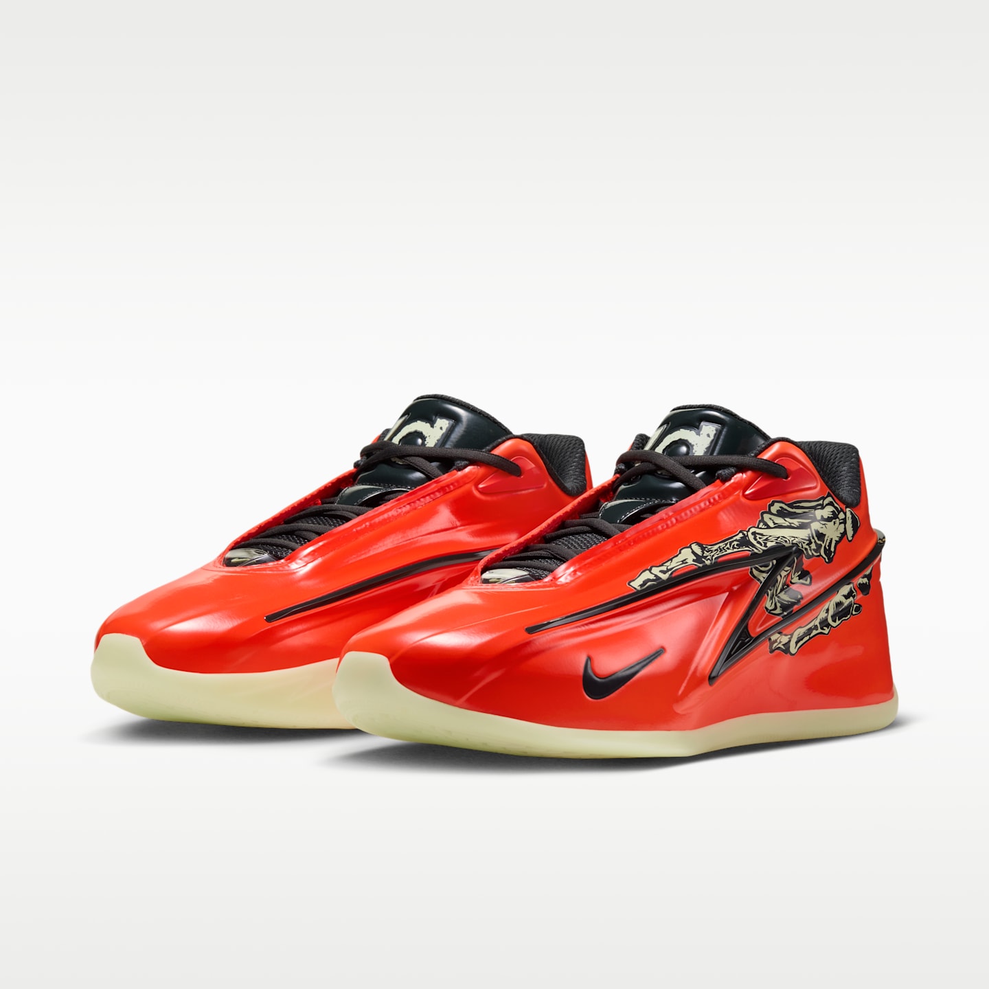 Мужские кроссовки Nike KD19 "Slim Reaper" Basketball, цвет: Малиновый / Лаймовый ледяной — фото 5