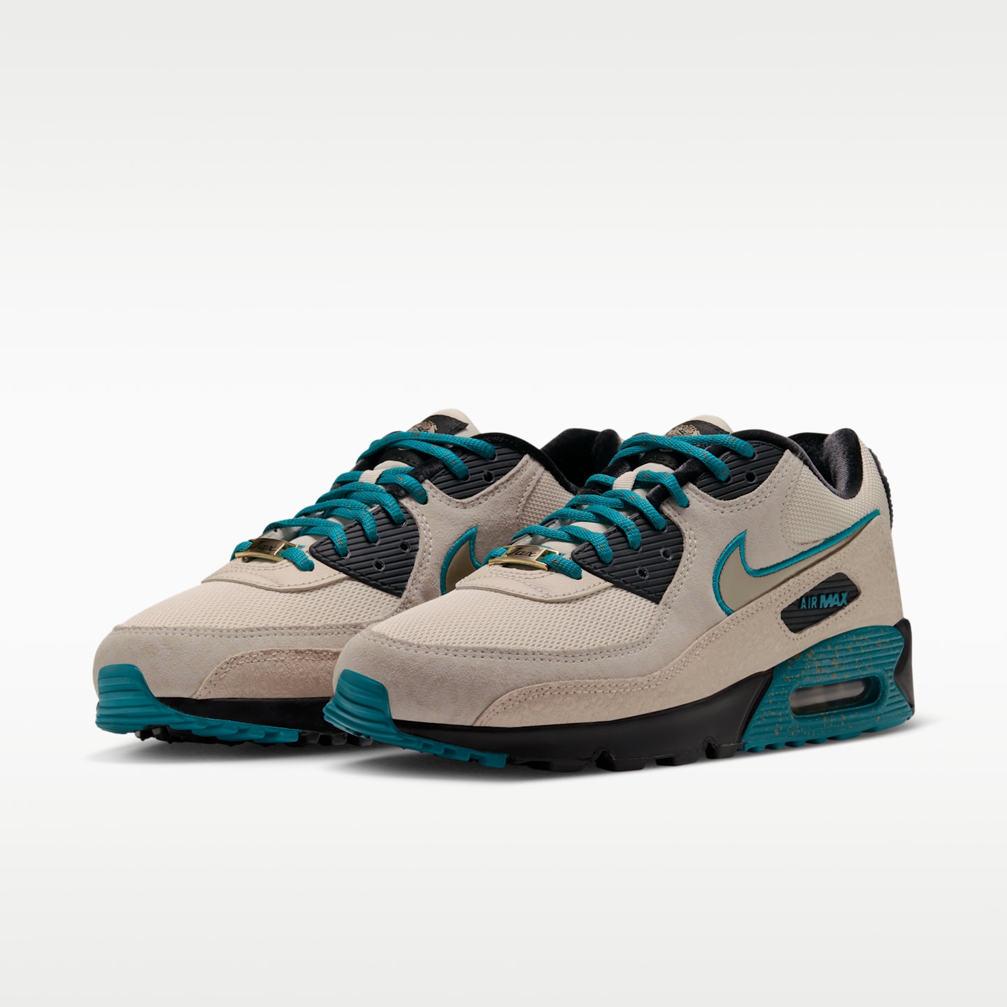 Мужские кроссовки Nike Air Max 90 (Jacksonville Jaguars) NFL, цвет: Натуральный / Чёрный — фото 5