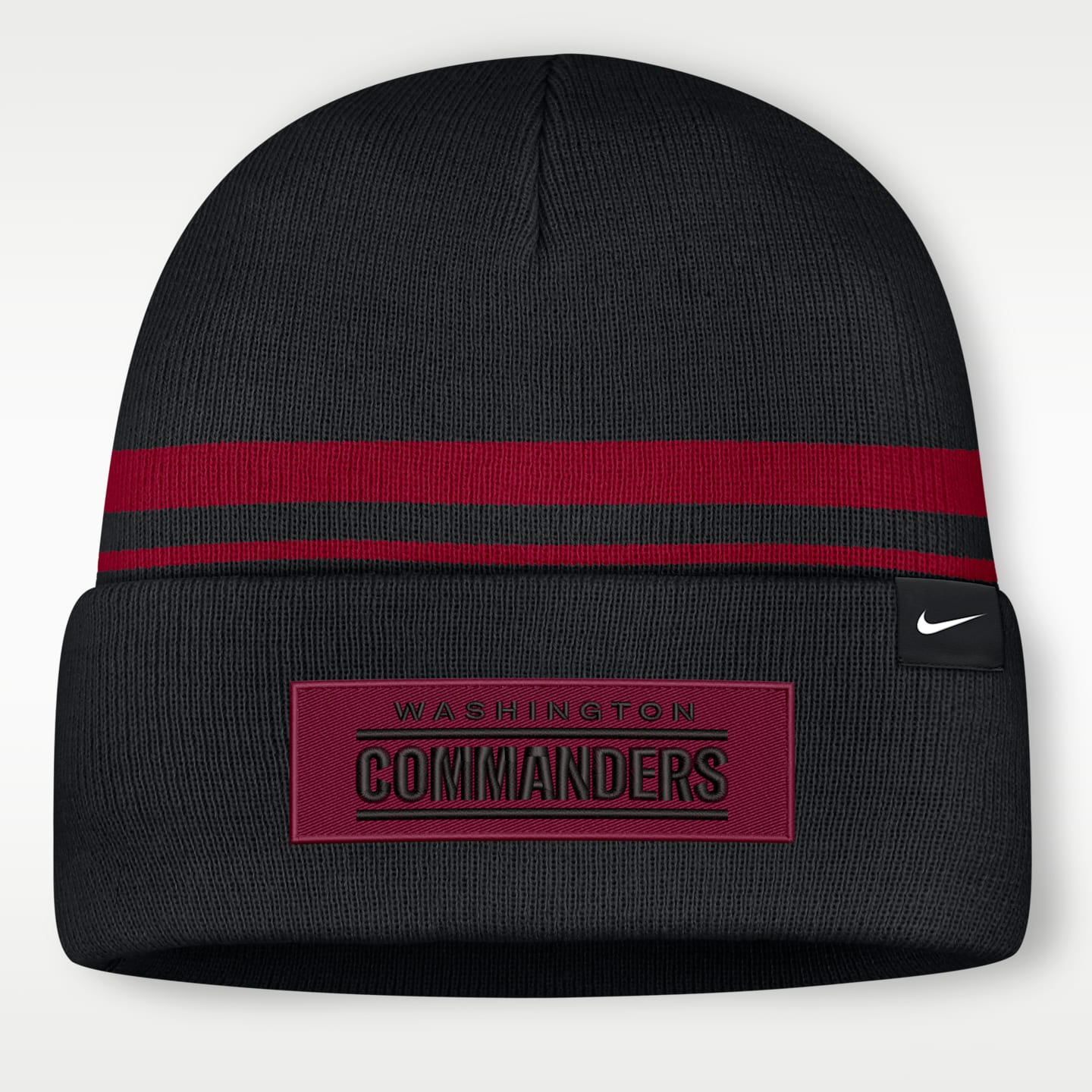 Мужская шапка с отворотом Nike Washington Commanders Primetime Utility NFL, цвет: Чёрный — фото 2