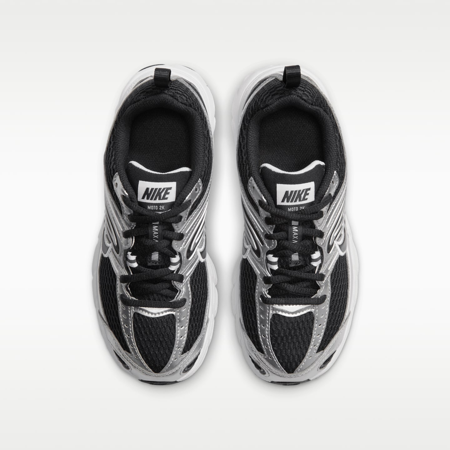Детские кроссовки Nike Air Max Moto 2K, цвет: Чёрный / Серебряный — фото 4