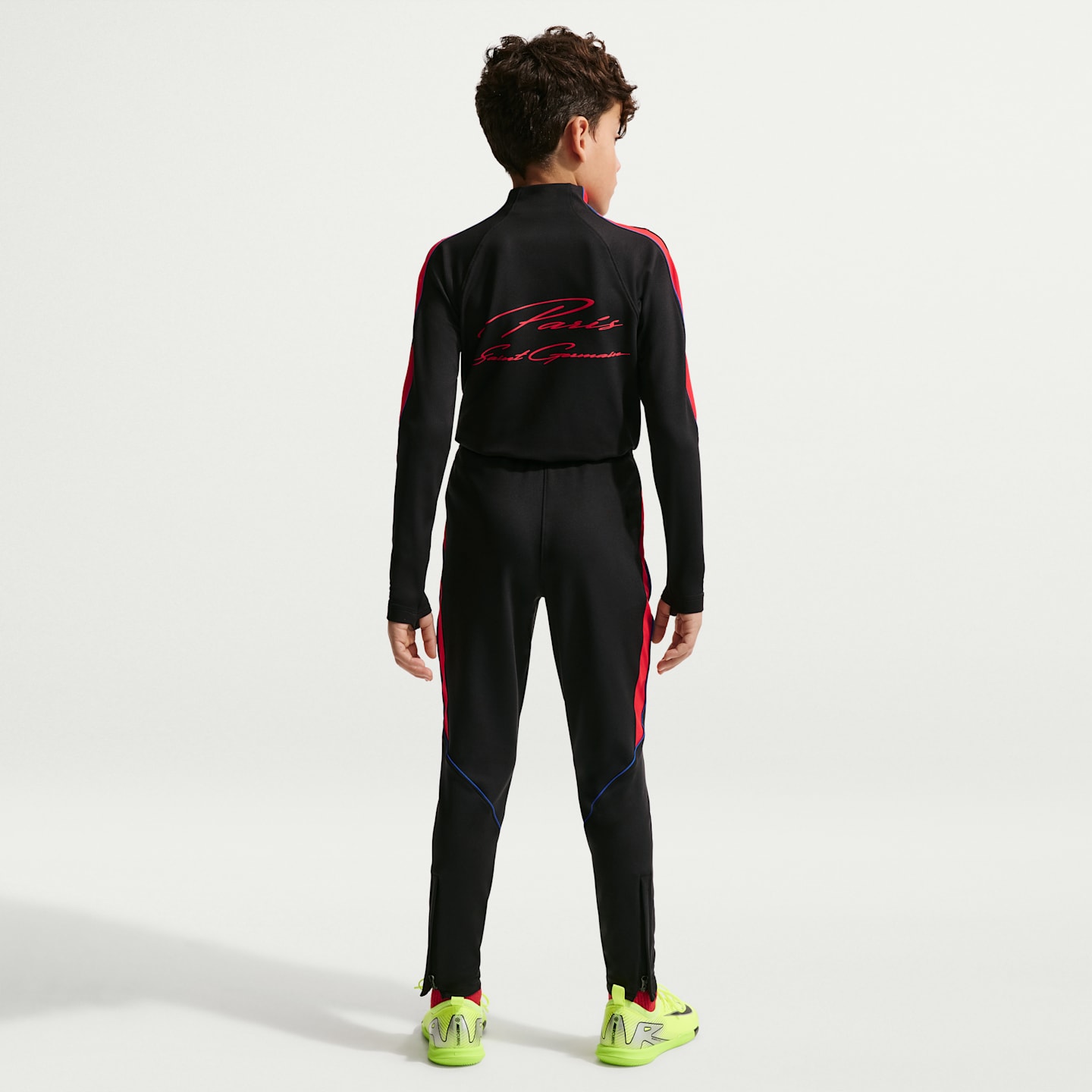 Детские футбольные трикотажные брюки Nike Paris Saint-Germain Strike Dri-FIT, цвет: Чёрный / Красный — фото 6