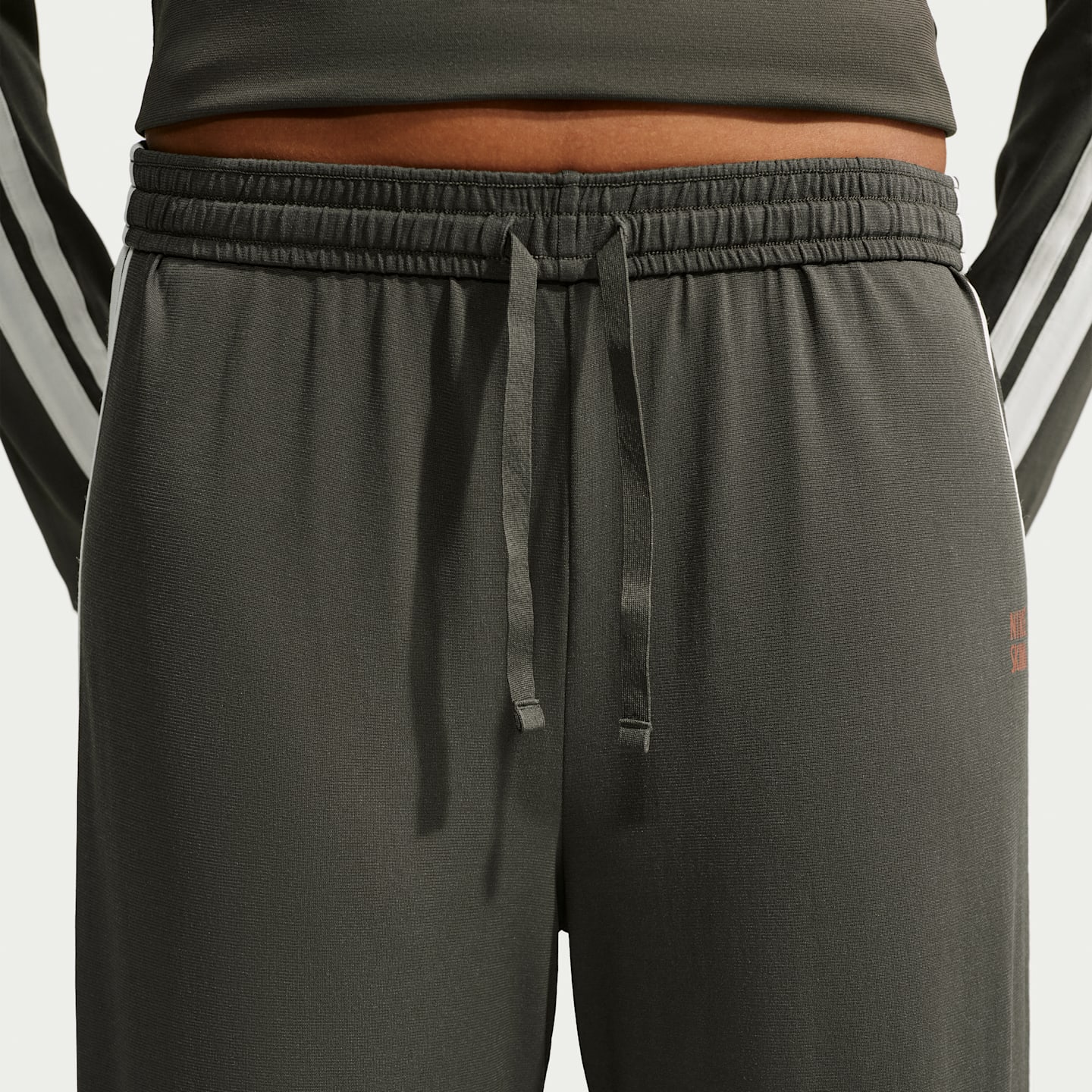 Женские брюки NikeSKIMS Stretch Knit Oversized Wide-Leg, цвет: Экрю — фото 7