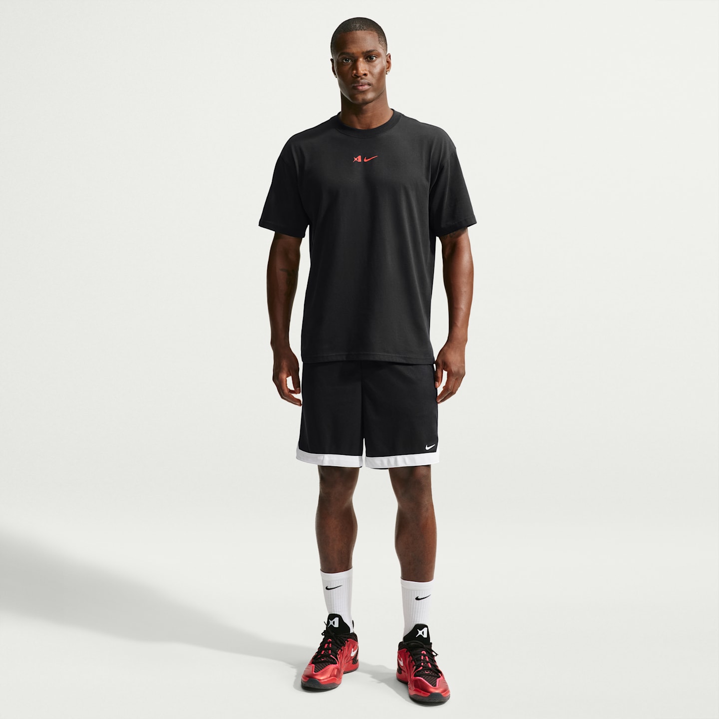 Женская баскетбольная футболка Nike A'ja Wilson Dri-FIT, цвет: Чёрный / Красный — фото 4