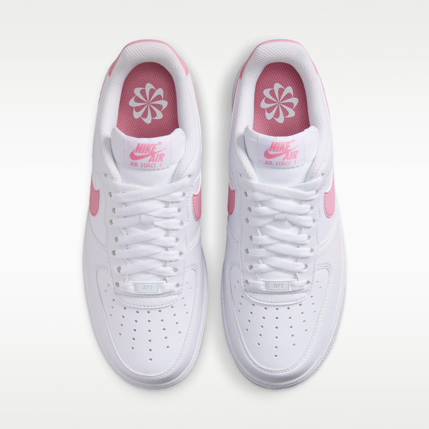 Женские кроссовки Nike Air Force 1 '07 Next Nature, цвет: Белый / Розовый — фото 4