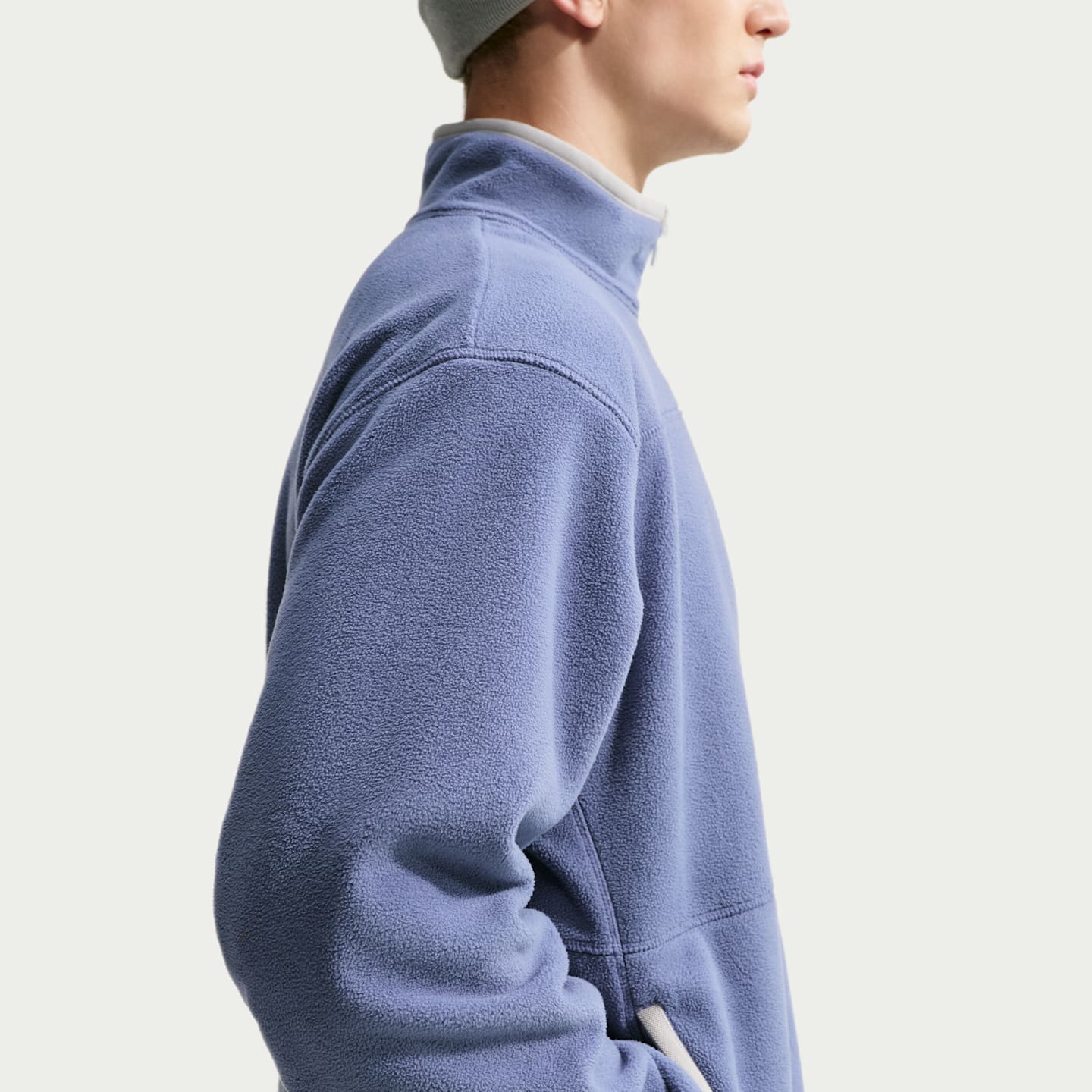 Мужская куртка на молнии Nike Club Therma-FIT, цвет: Синий / Серый — фото 2