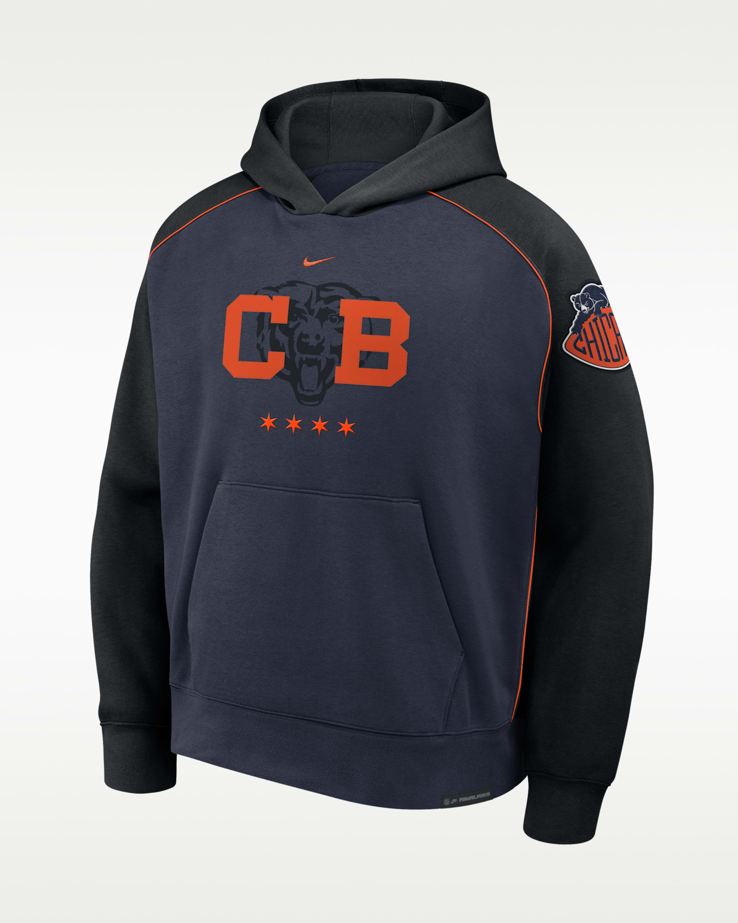 Мужское худи Nike Chicago Bears Rivalries Collection Air NFL Pullover, цвет: Морской — фото 3