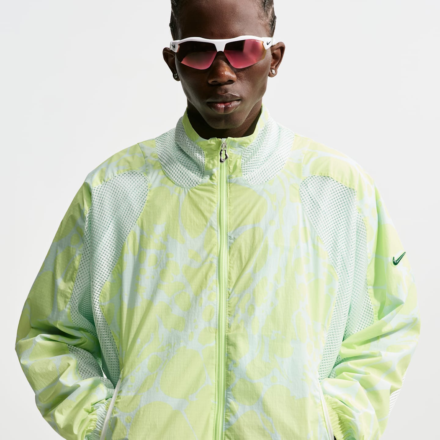 Мужская спортивная куртка Nike Project F.R.O.G. Gooey, цвет: Кислотно-жёлтый / Зелёный — фото 2