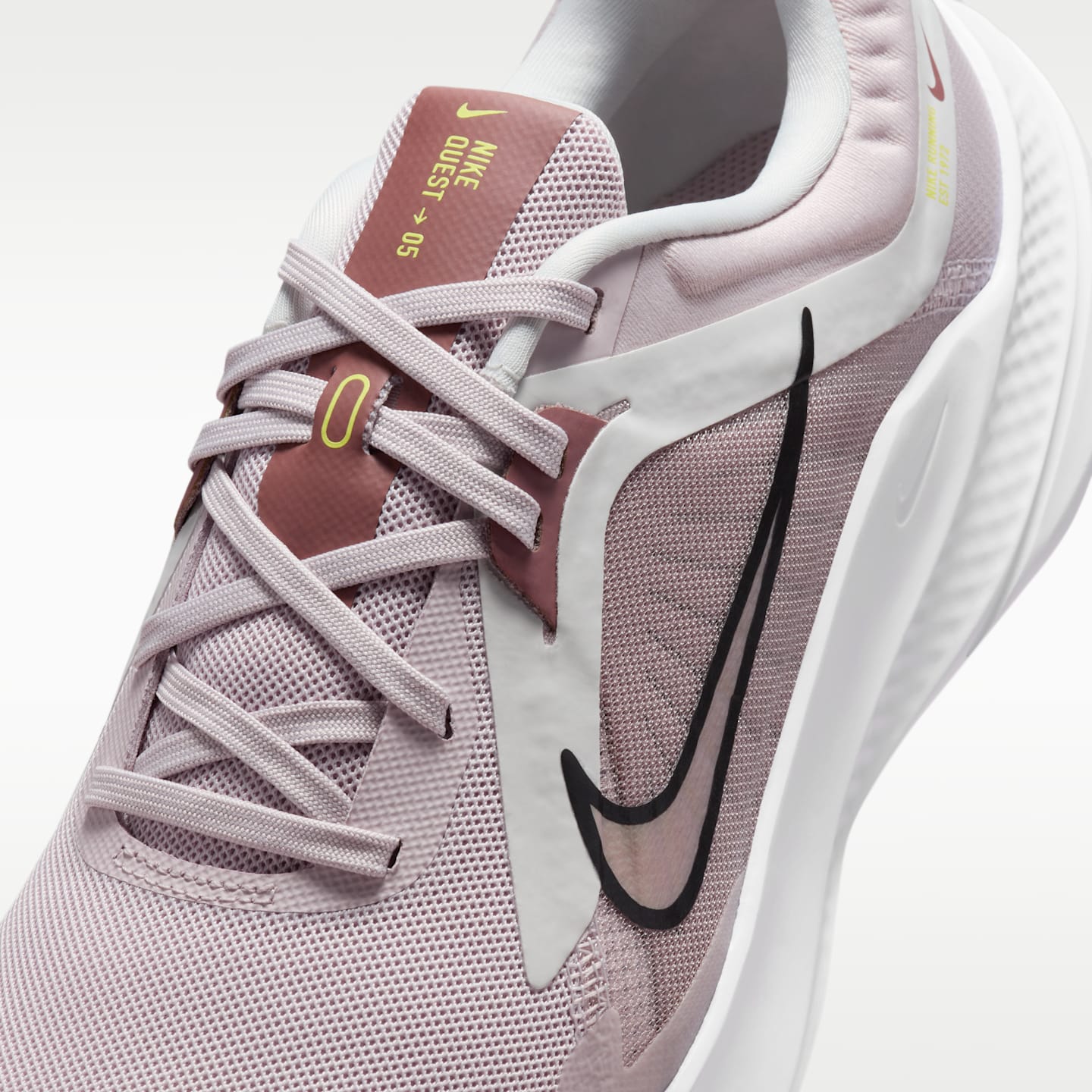 Женские кроссовки Nike Quest 5 Road Running, цвет: Платиновый фиолетовый / Розовато-лиловый — фото 7