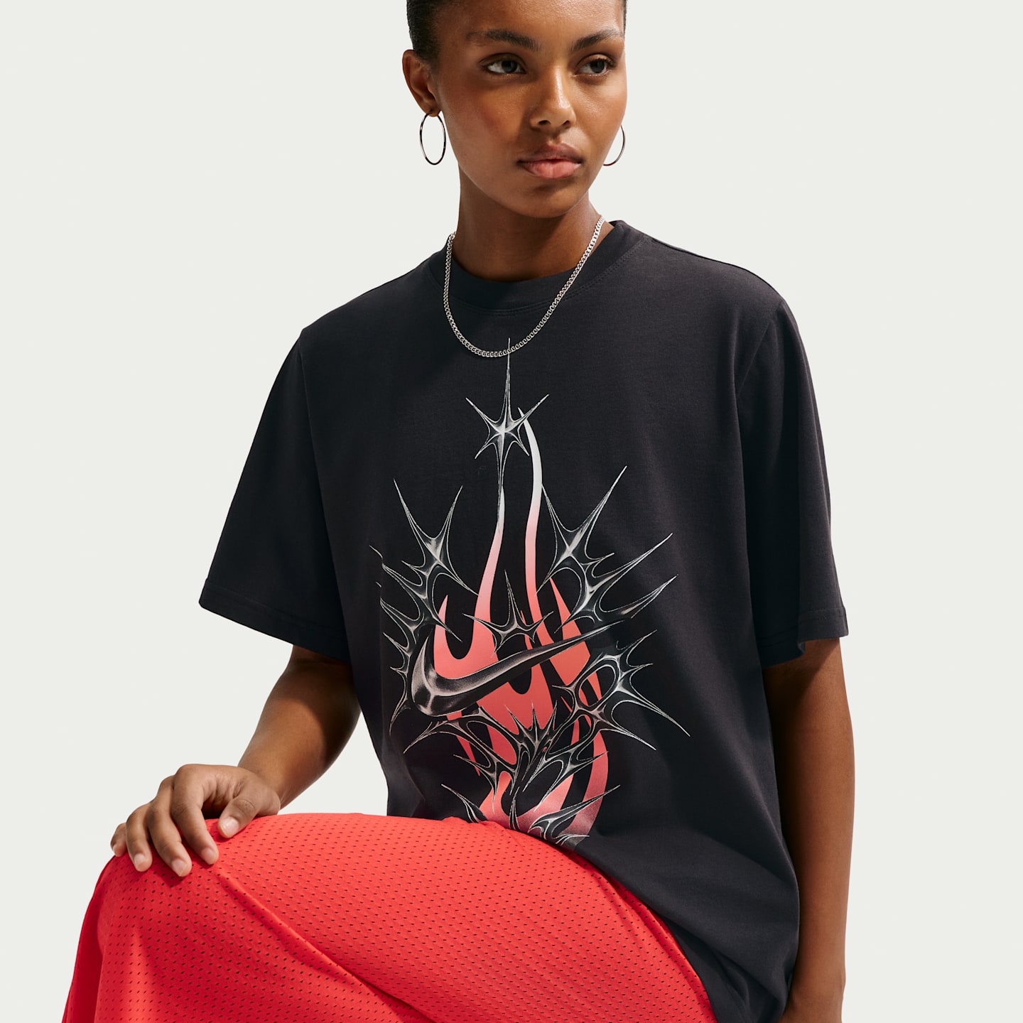 Женская футболка Nike Sportswear, цвет: Чёрный — фото 3