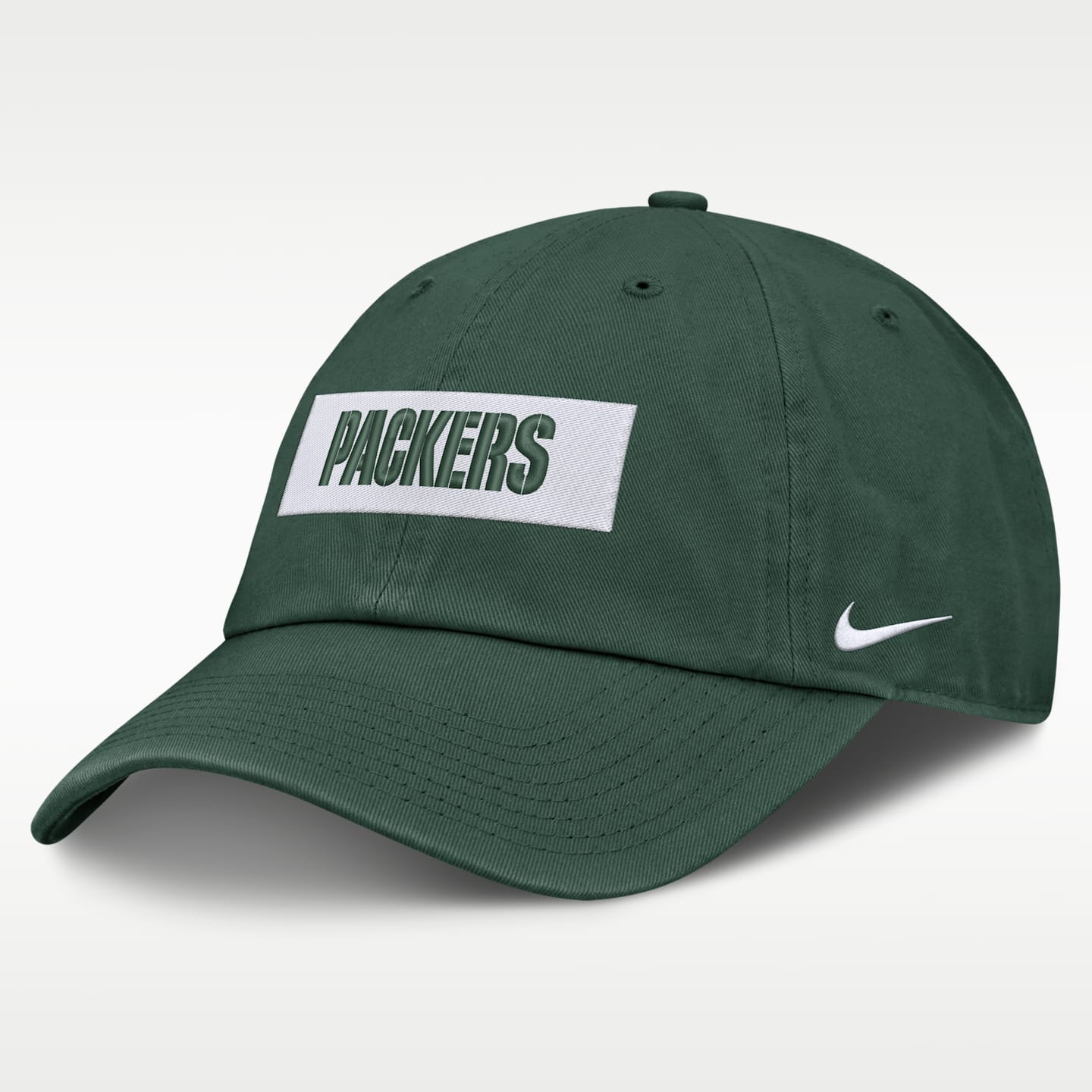 Мужская бейсболка Nike Green Bay Packers Primetime Club Wordmark NFL, цвет: Зелёный — фото 1