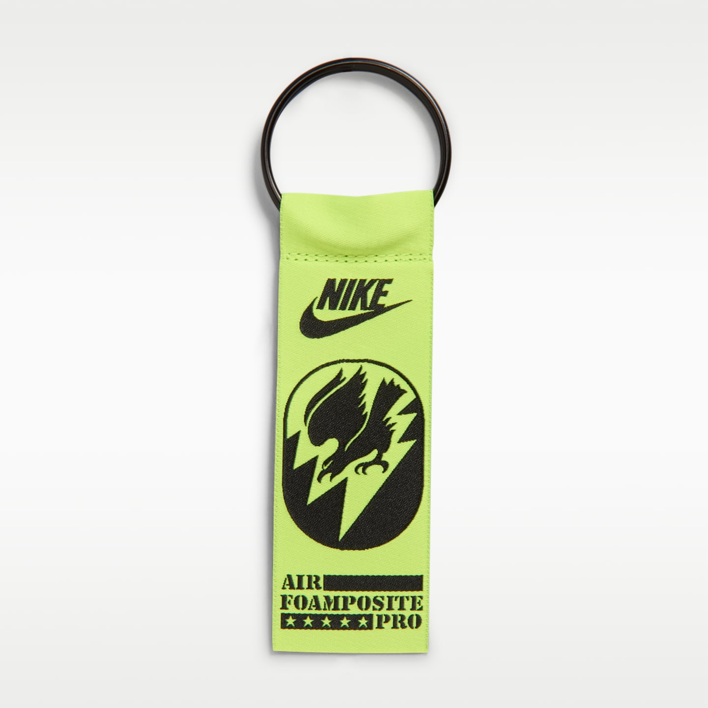 Мужские кроссовки Nike Air Foamposite Pro Premium, цвет: Чёрный / Зелёный — фото 9