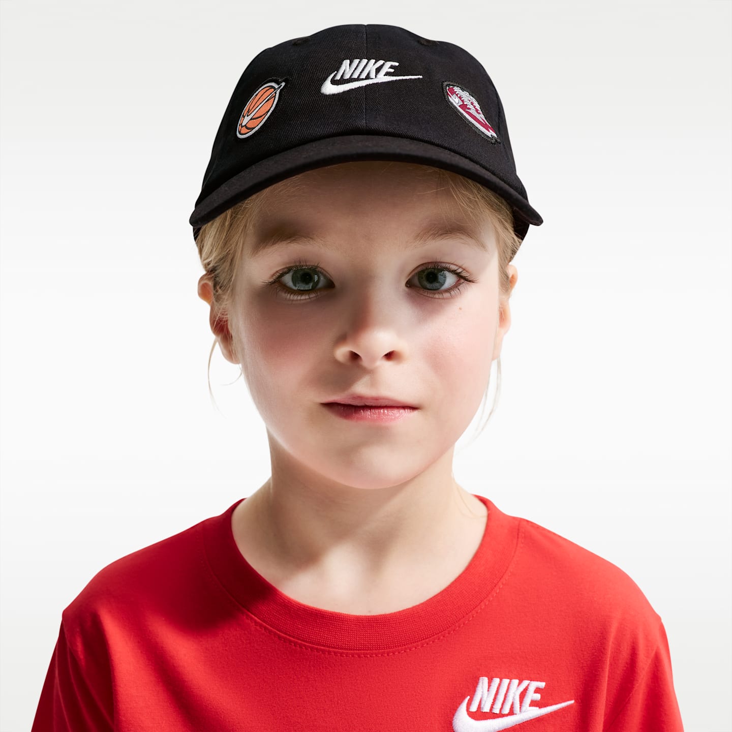 Детская кепка Nike Club Statement Patch, цвет: Чёрный / Разноцветный — фото 1