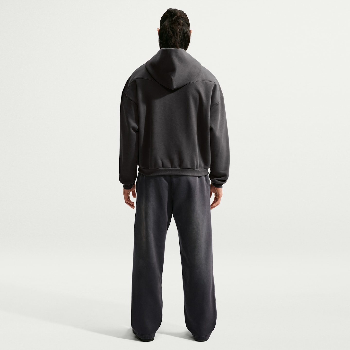 Мужское баскетбольное худи-пуловер Nike Standard Issue с начёсом, цвет: Антрацитовый / Белый — фото 5