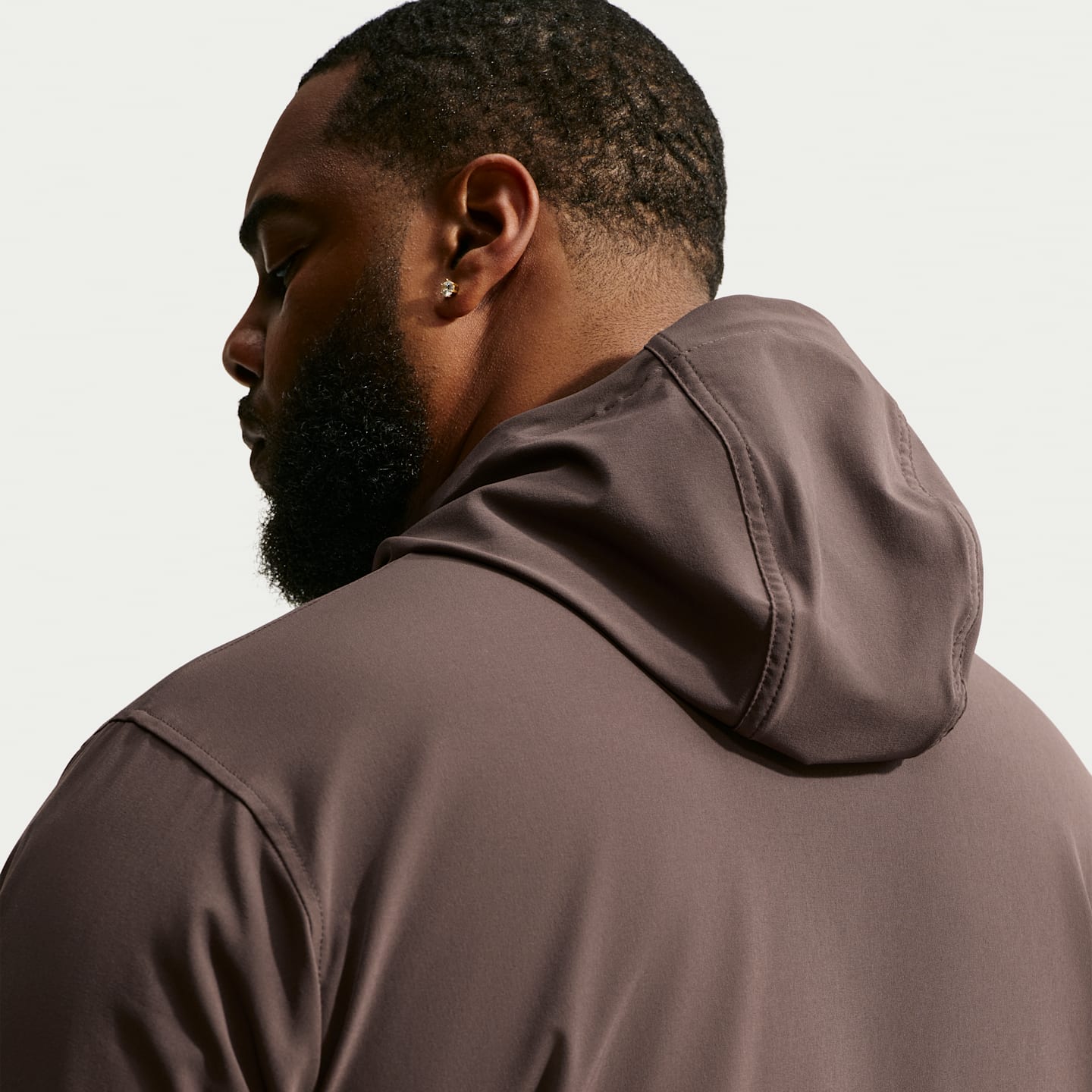 Мужская универсальная куртка Nike Unlimited Repel с капюшоном, цвет: Коричневый / Чёрный — фото 8