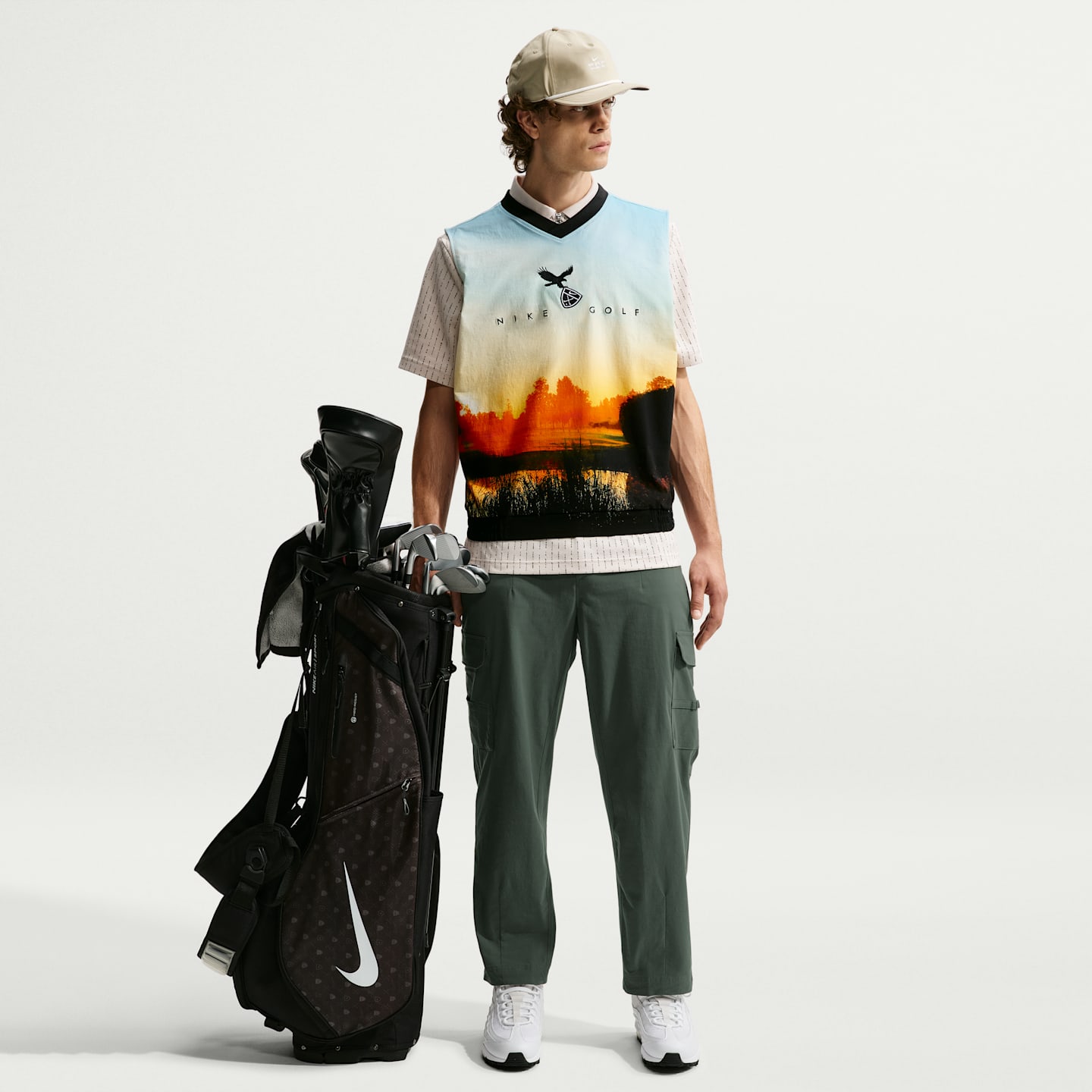 Ветрозащитный жилет для гольфа Nike Fairway Fresh, цвет: Чёрный — фото 4