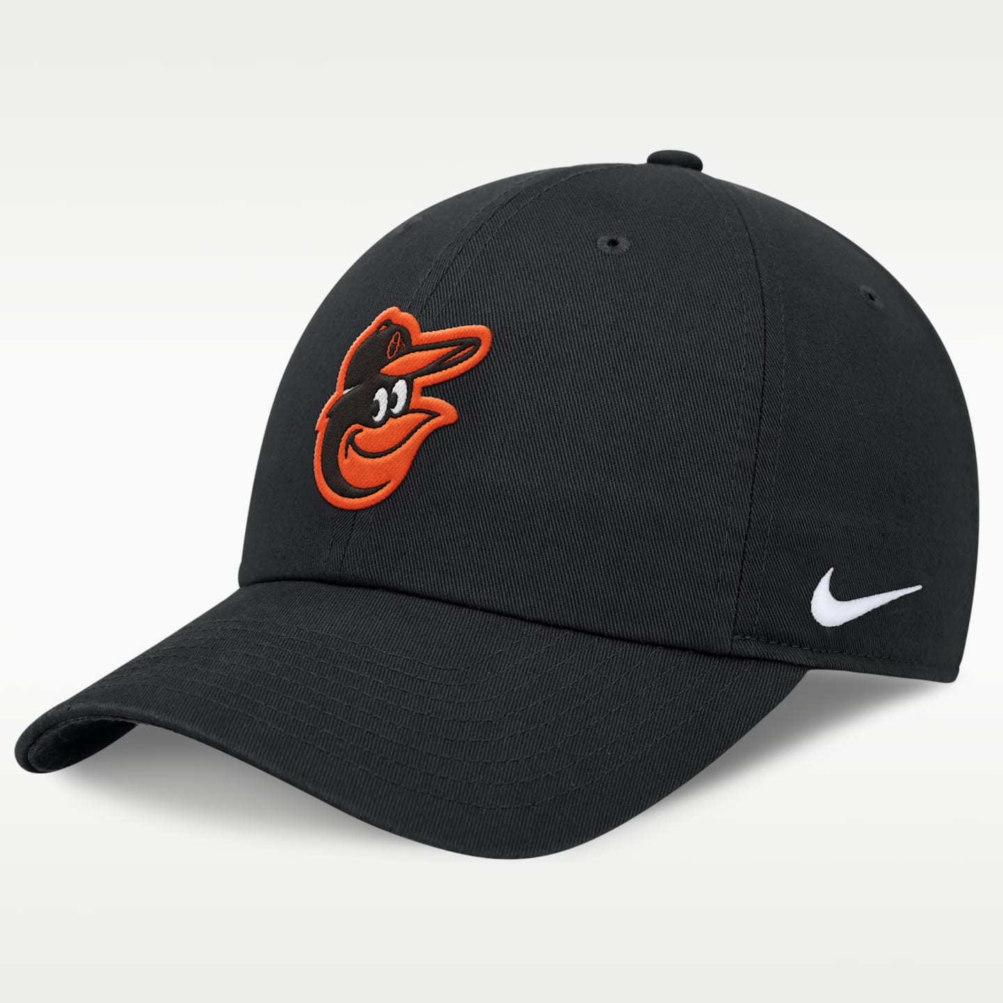Мужская кепка Nike Baltimore Orioles Evergreen Club MLB Adjustable Hat, цвет: Чёрный