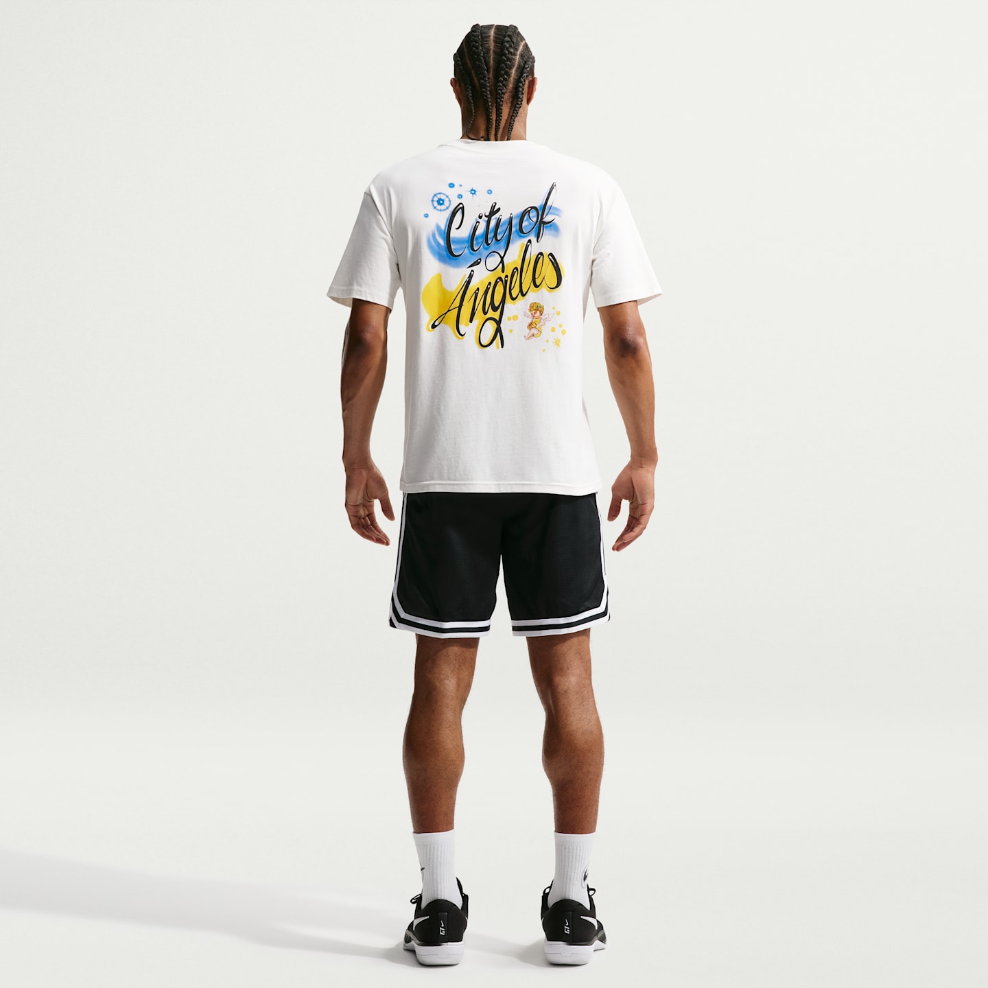 Мужские баскетбольные шорты Nike DNA Dri-FIT, цвет: Чёрный / Белый — фото 5