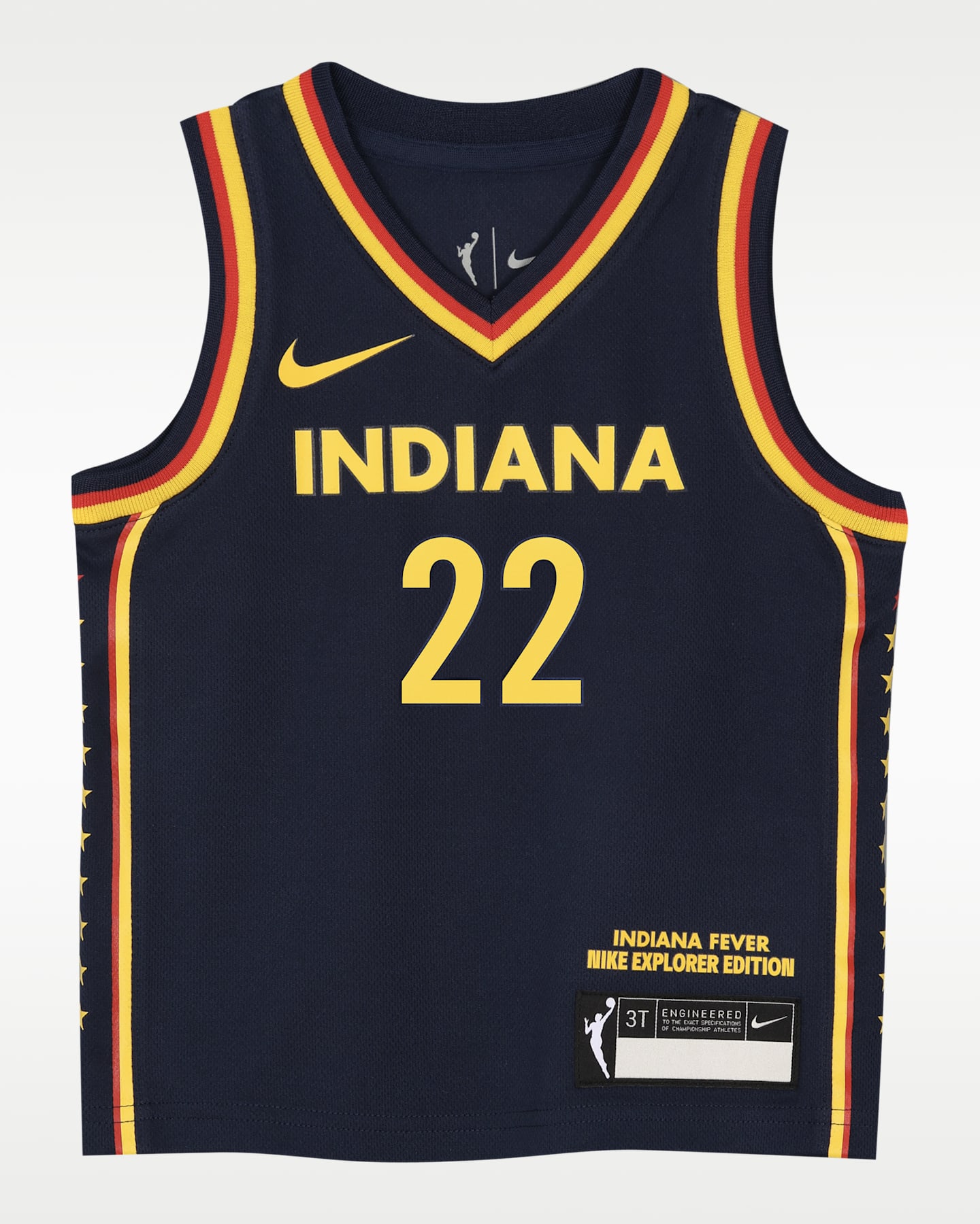 Детский топ Nike Caitlin Clark Indiana Fever Explorer Edition Toddler WNBA Jersey, цвет: Тёмно-синий — фото 3