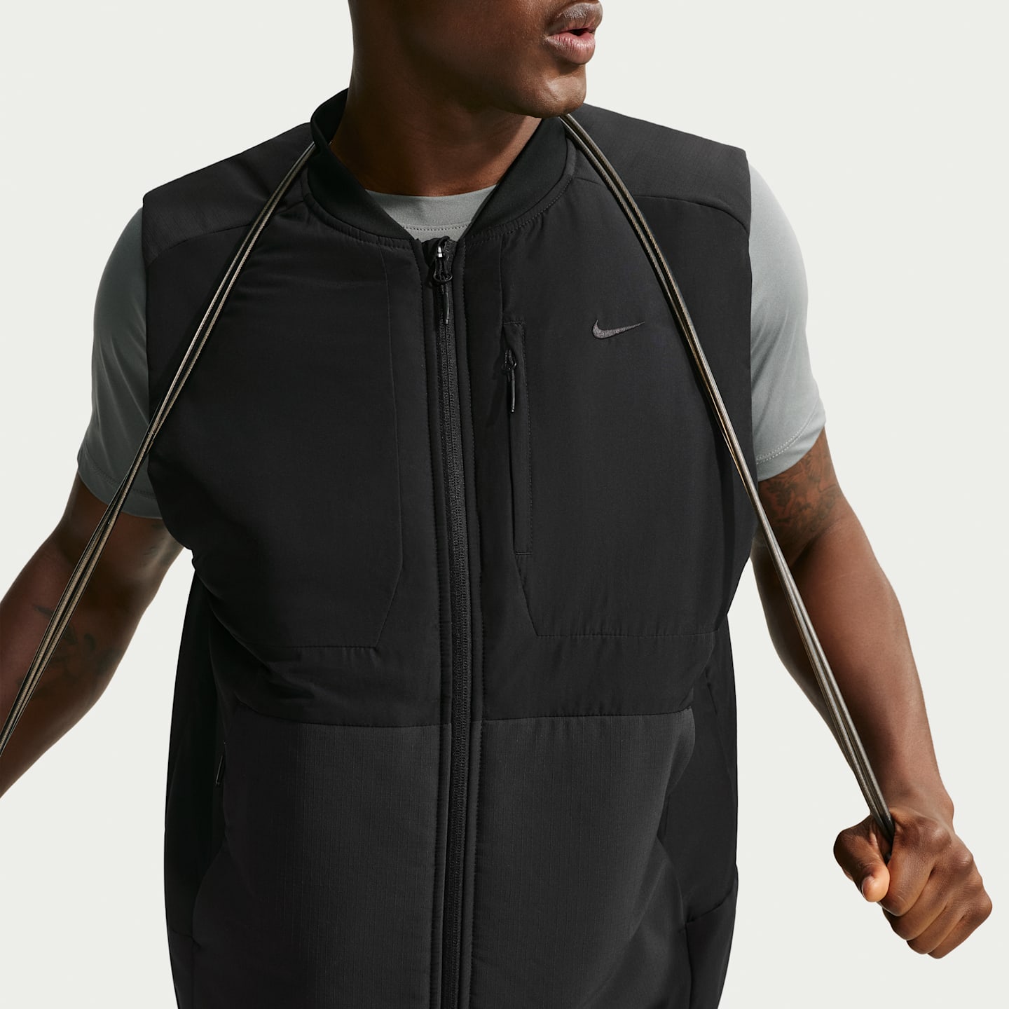 Мужской тренировочный жилет Nike Unlimited Therma-FIT, цвет: Чёрный — фото 3