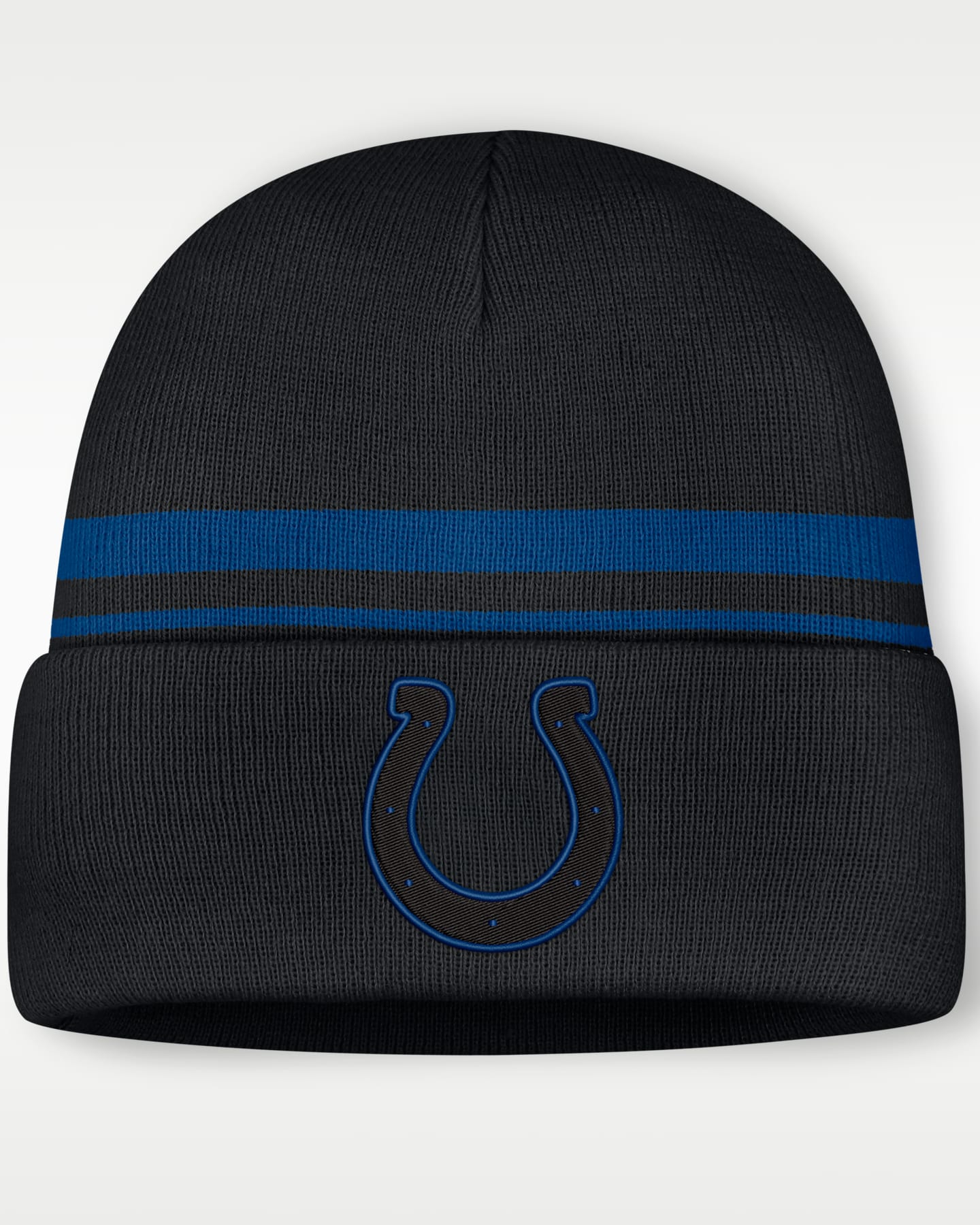 Мужская шапка бини Nike Indianapolis Colts Primetime Utility NFL с отворотом, цвет: Чёрный — фото 3