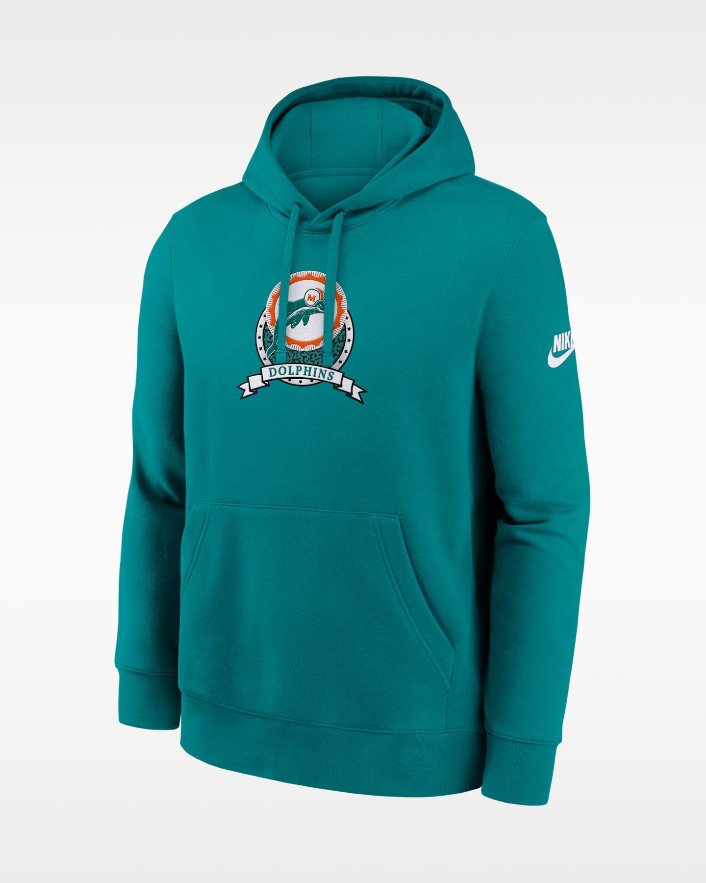 Мужское худи Nike NFL Miami Dolphins Rewind Club, цвет: Аквамариновый — фото 3