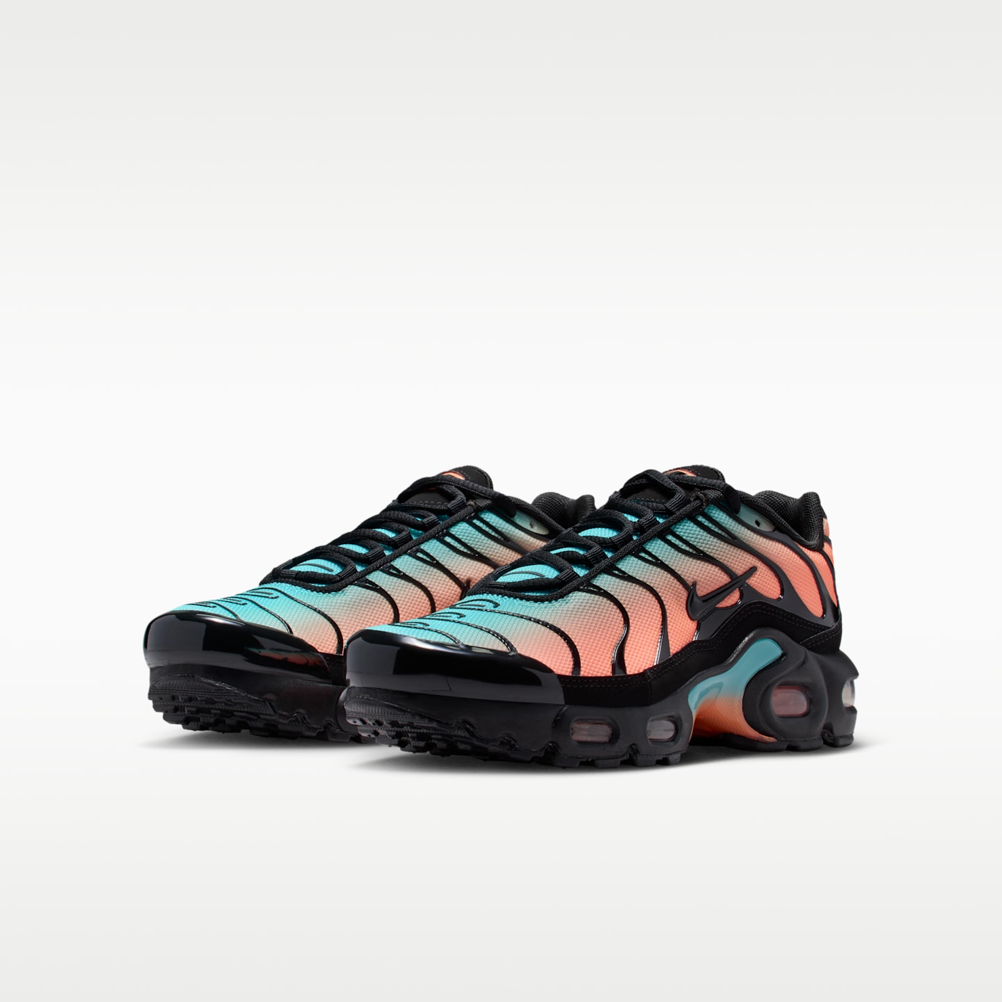 Детские кроссовки Nike Air Max Plus, цвет: Чёрный / Зелёный — фото 5