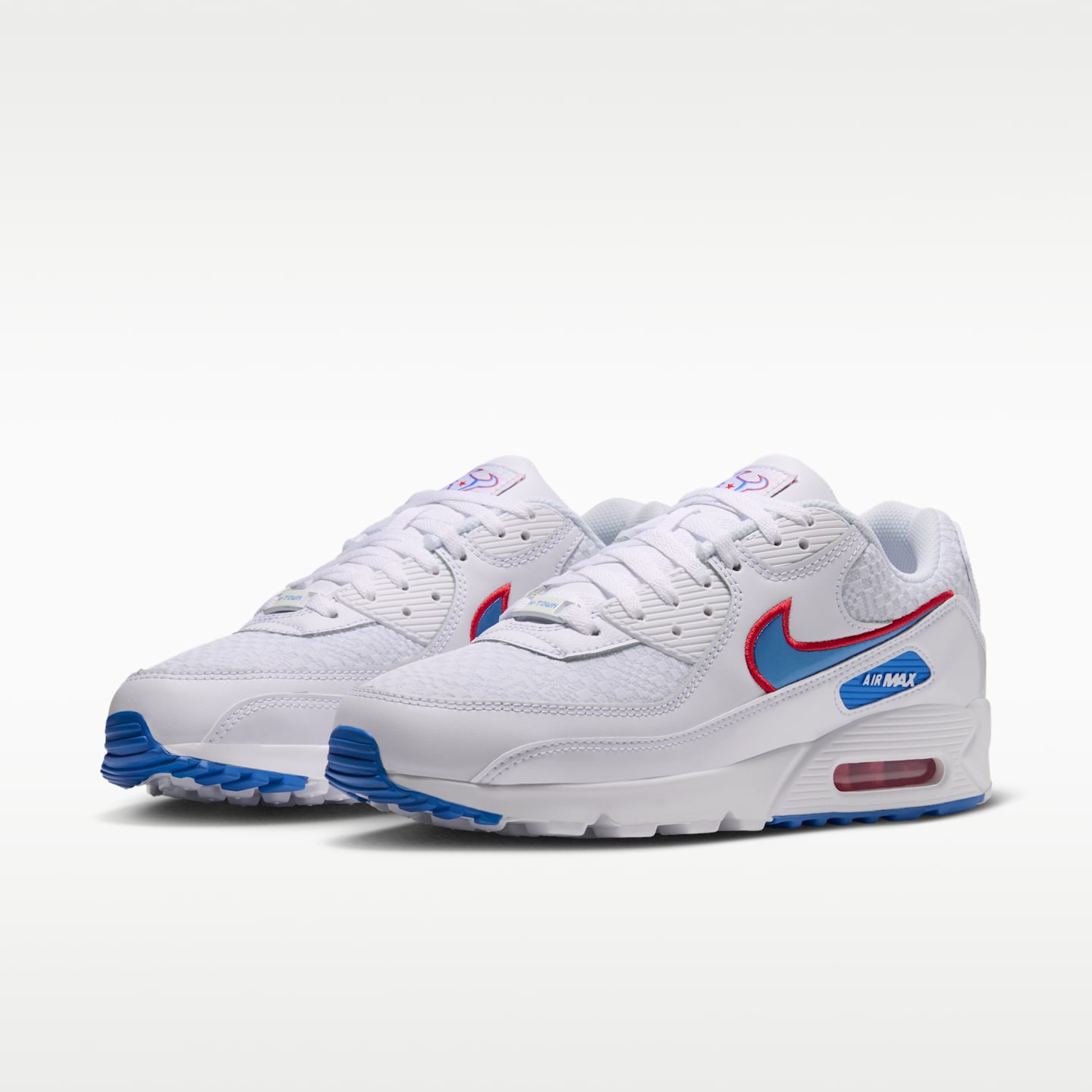 Мужские кроссовки Nike Air Max 90 (Houston Texans) NFL, цвет: Белый / Синий — фото 5
