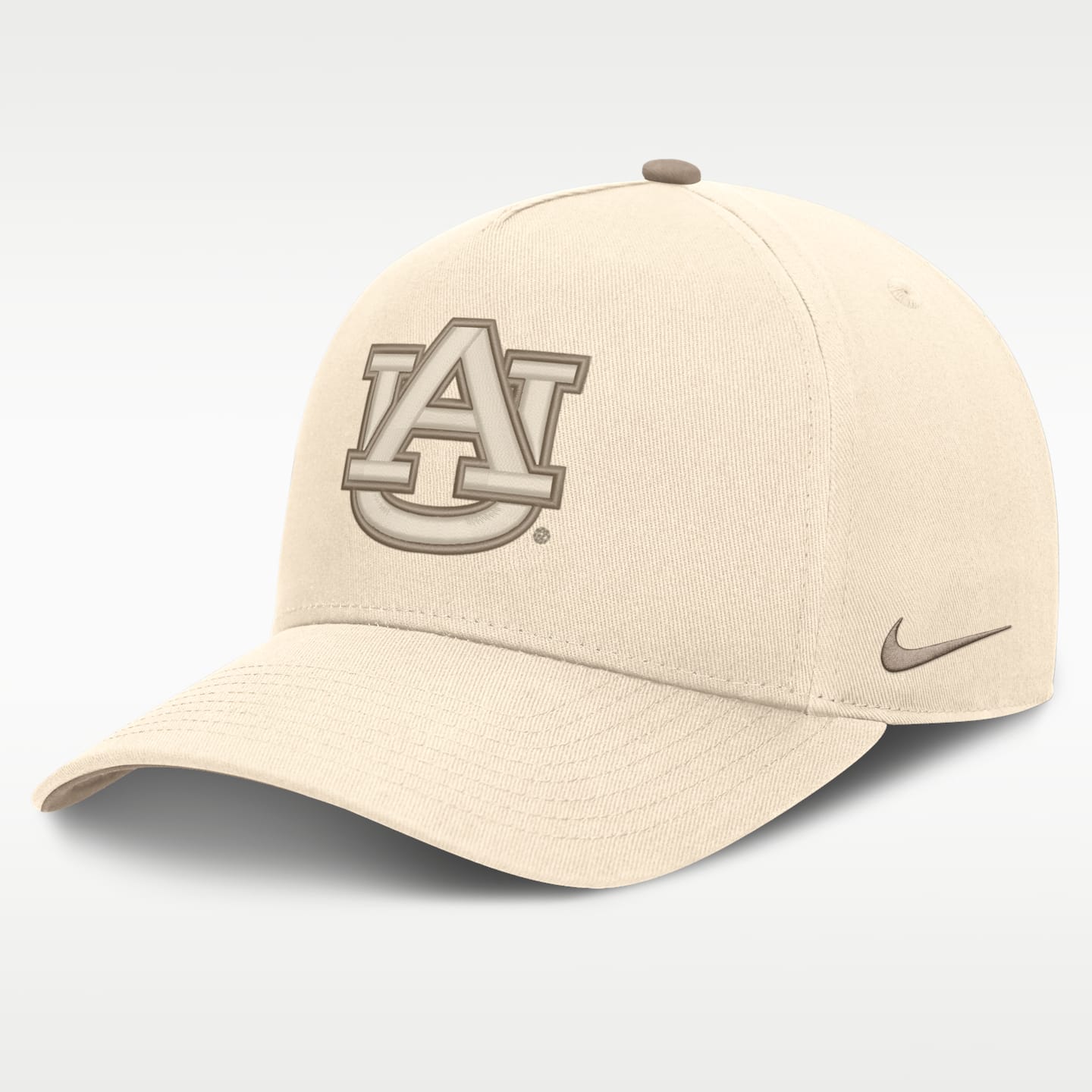 Мужская регулируемая бейсболка Nike Auburn Rise Dri-FIT College, цвет: Натуральный / Хаки