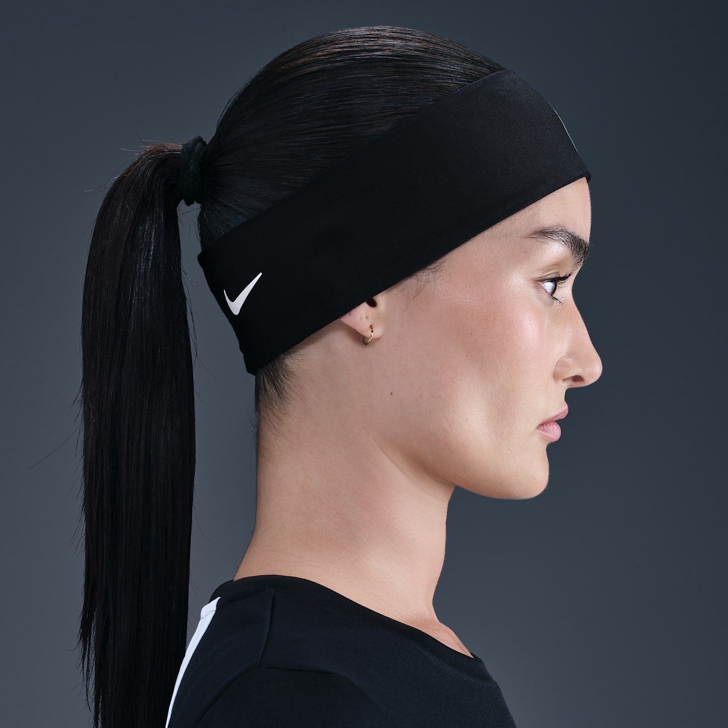 Повязка на голову Nike Fury Classic Dri-FIT NBA, цвет: Чёрный — фото 2