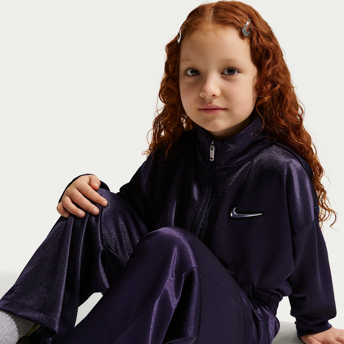 Комплекты Nike Swoosh Sparkle 2-Piece Track Set для малышей, цвет: Фиолетовый, вариант 1 — фото 6