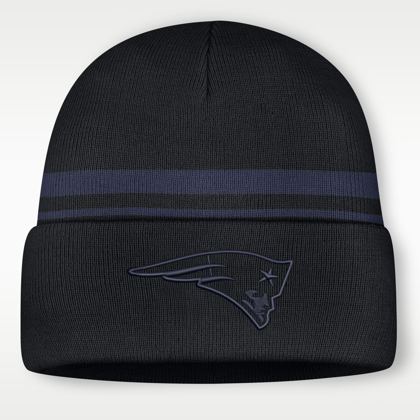 Мужская шапка с отворотом Nike NFL New England Patriots Primetime Utility, цвет: Чёрный — фото 1