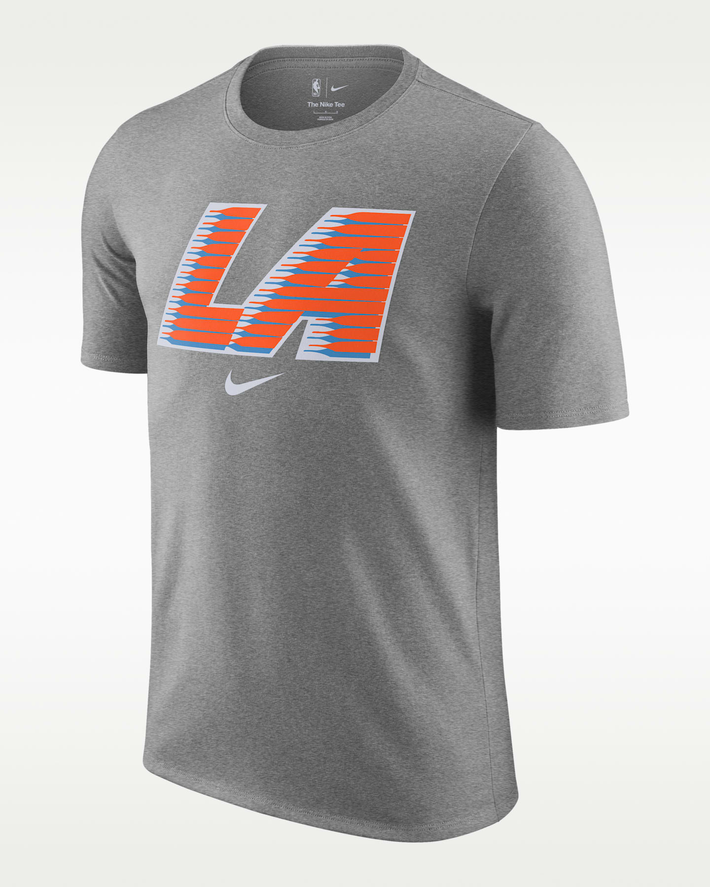 Женская футболка Nike LA Clippers Essential City Edition NBA, цвет: Тёмный серый меланжевый — фото 3
