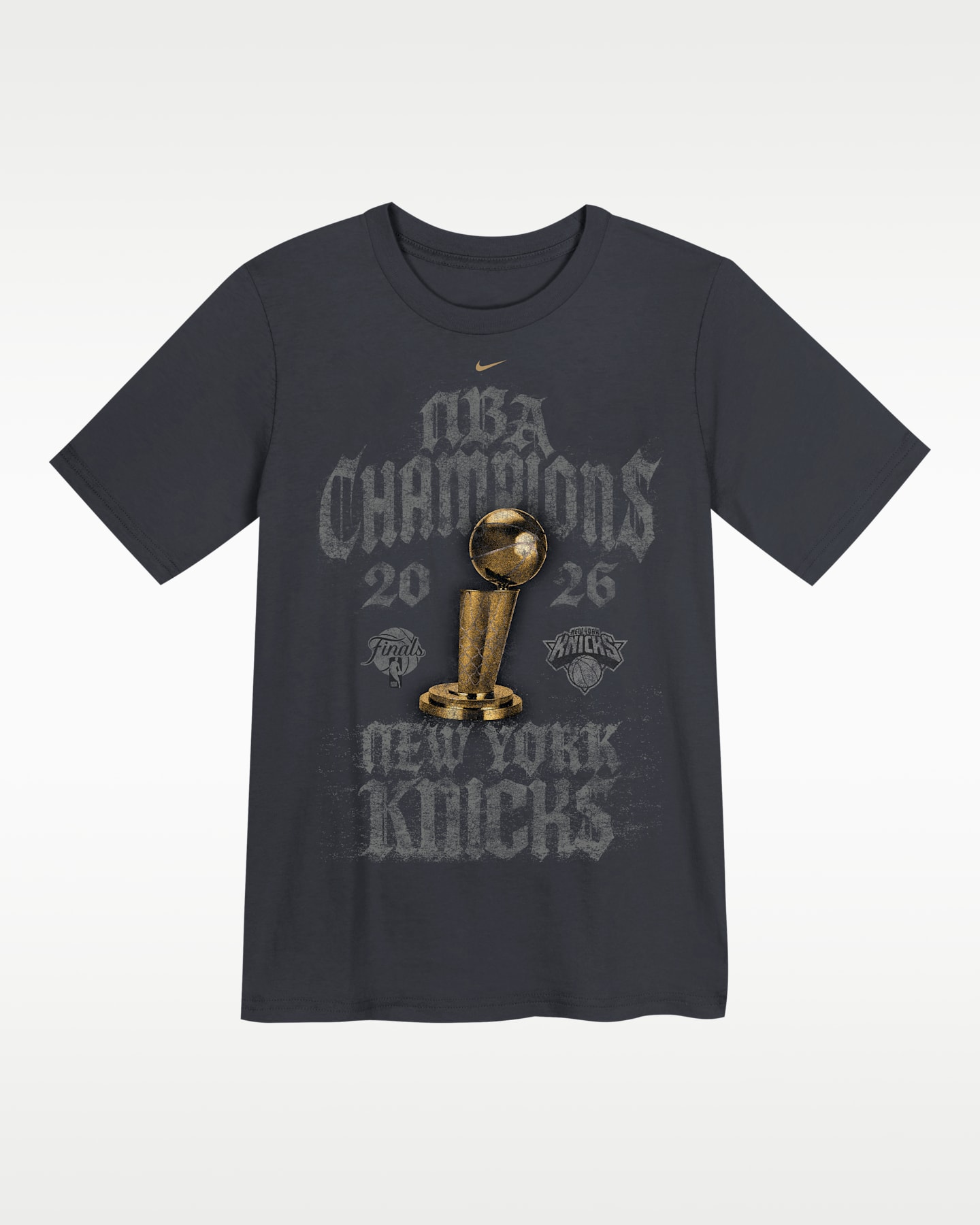 Детская футболка Nike NBA New York Knicks 2026 NBA Champions Locker Room, цвет: Антрацитовый — фото 3