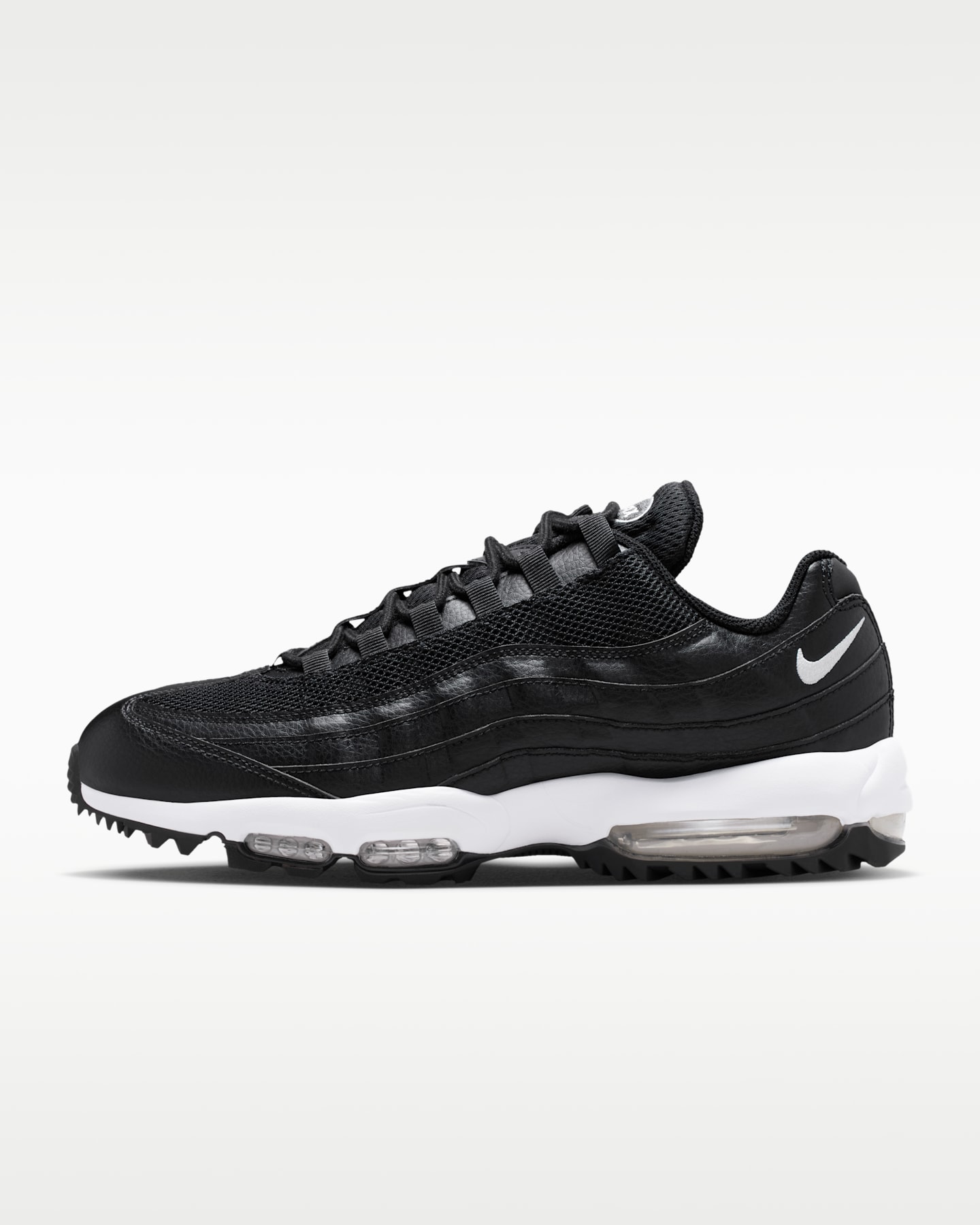 Женские кроссовки Nike Air Max '95 G Golf Shoes, цвет: Чёрный / Антрацитовый — фото 10