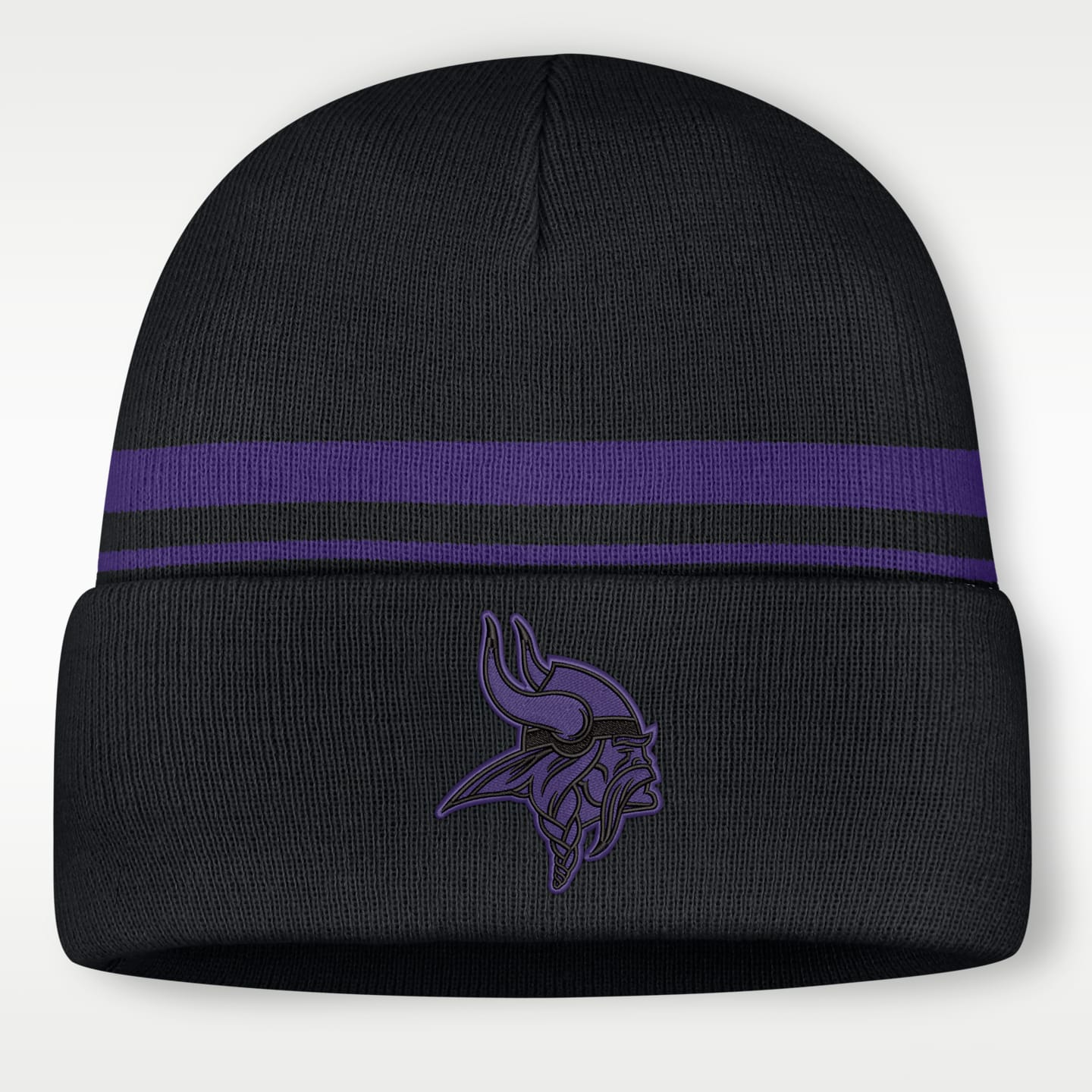 Мужская шапка с отворотом Nike NFL Minnesota Vikings Primetime Utility, цвет: Чёрный — фото 1