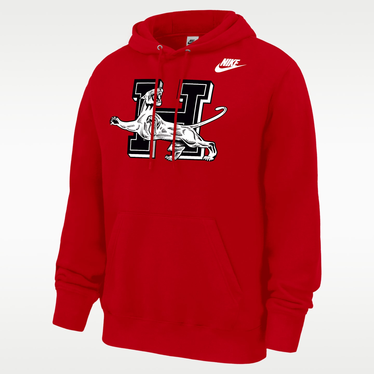 Мужское худи Nike Houston Cougars Club Football Fleece Pullover, цвет: Красный — фото 1