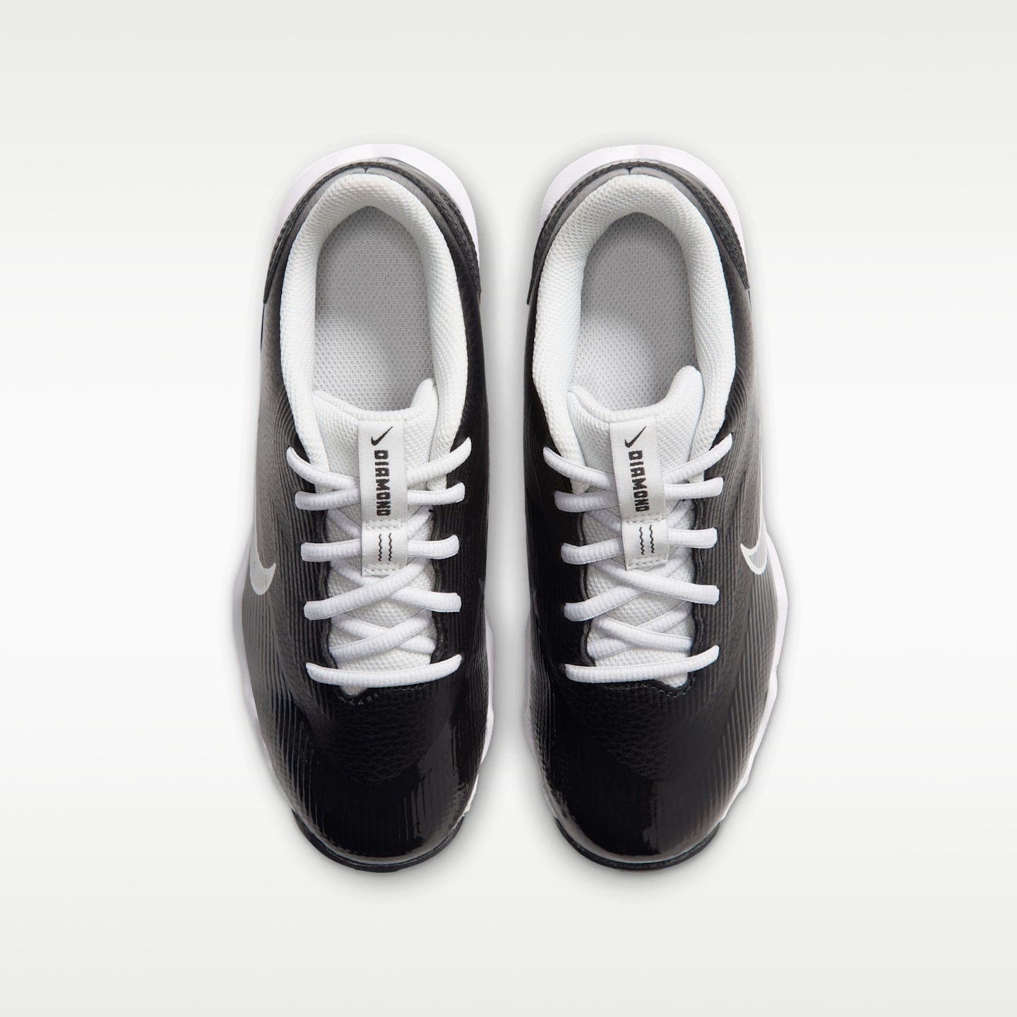 Детские бутсы Nike Diamond Clutch Softball Cleats, цвет: Чёрный / Белый — фото 4
