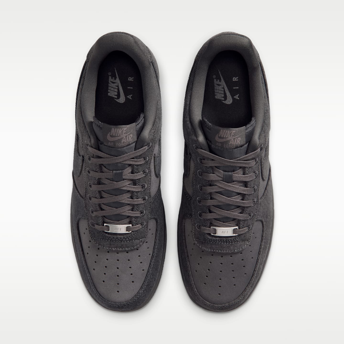Мужские кроссовки Nike Air Force 1 '07 LV8 Shoes, цвет: Антрацитовый / Пепельный — фото 4