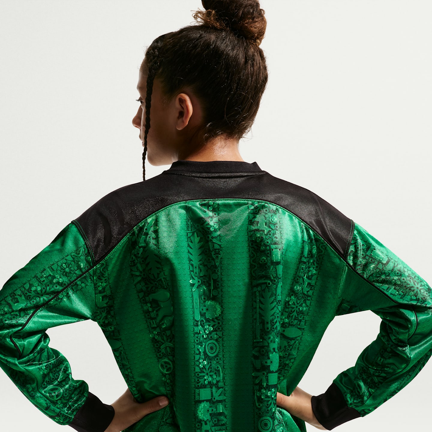 Детский топ Nike x LEGO® Collection Goalkeeper Jersey, цвет: Чёрный — фото 4