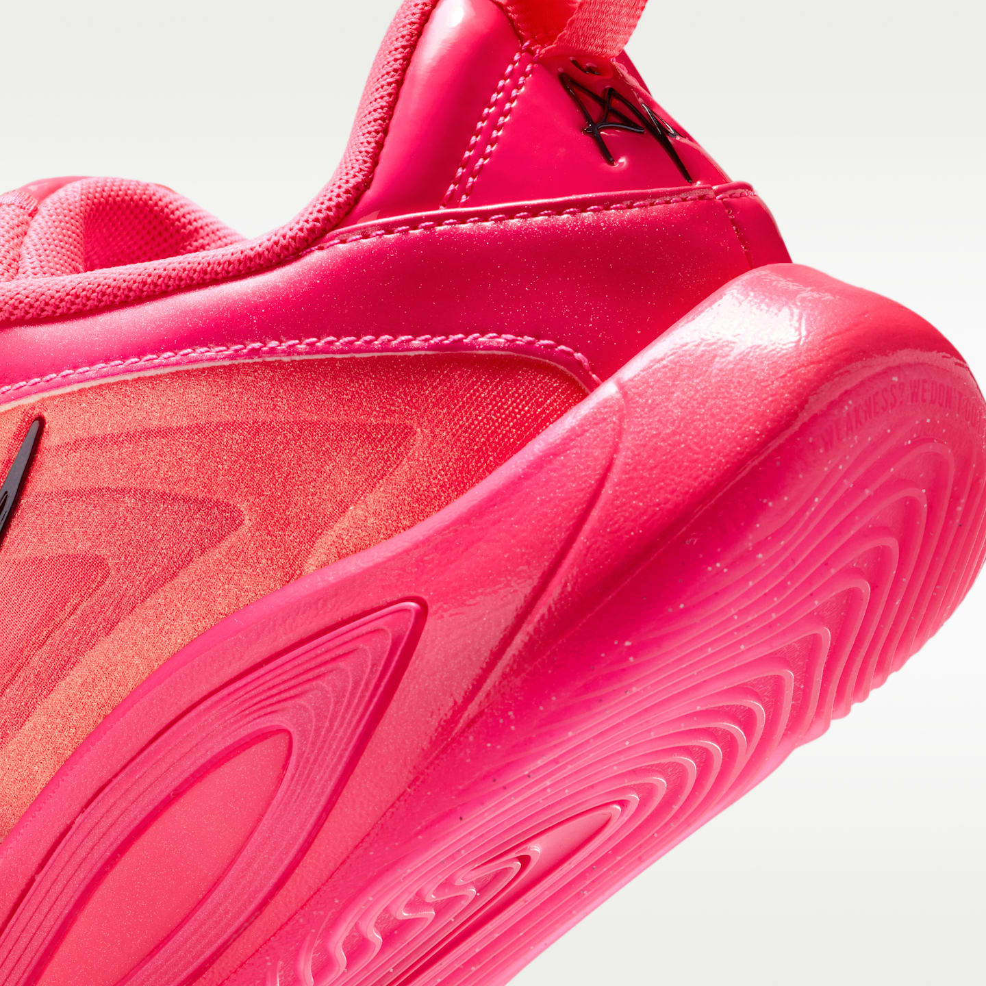 Детские кроссовки Nike A'One “Unanimous” Big Kids' Basketball, цвет: Розовый / Чёрный — фото 8